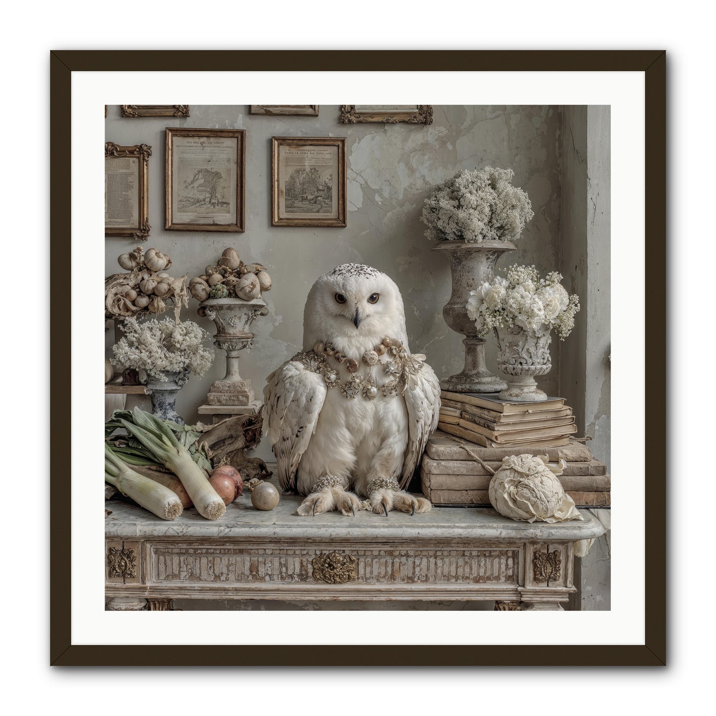 The Quiet Bloom -- Framed Print - Black 30x30