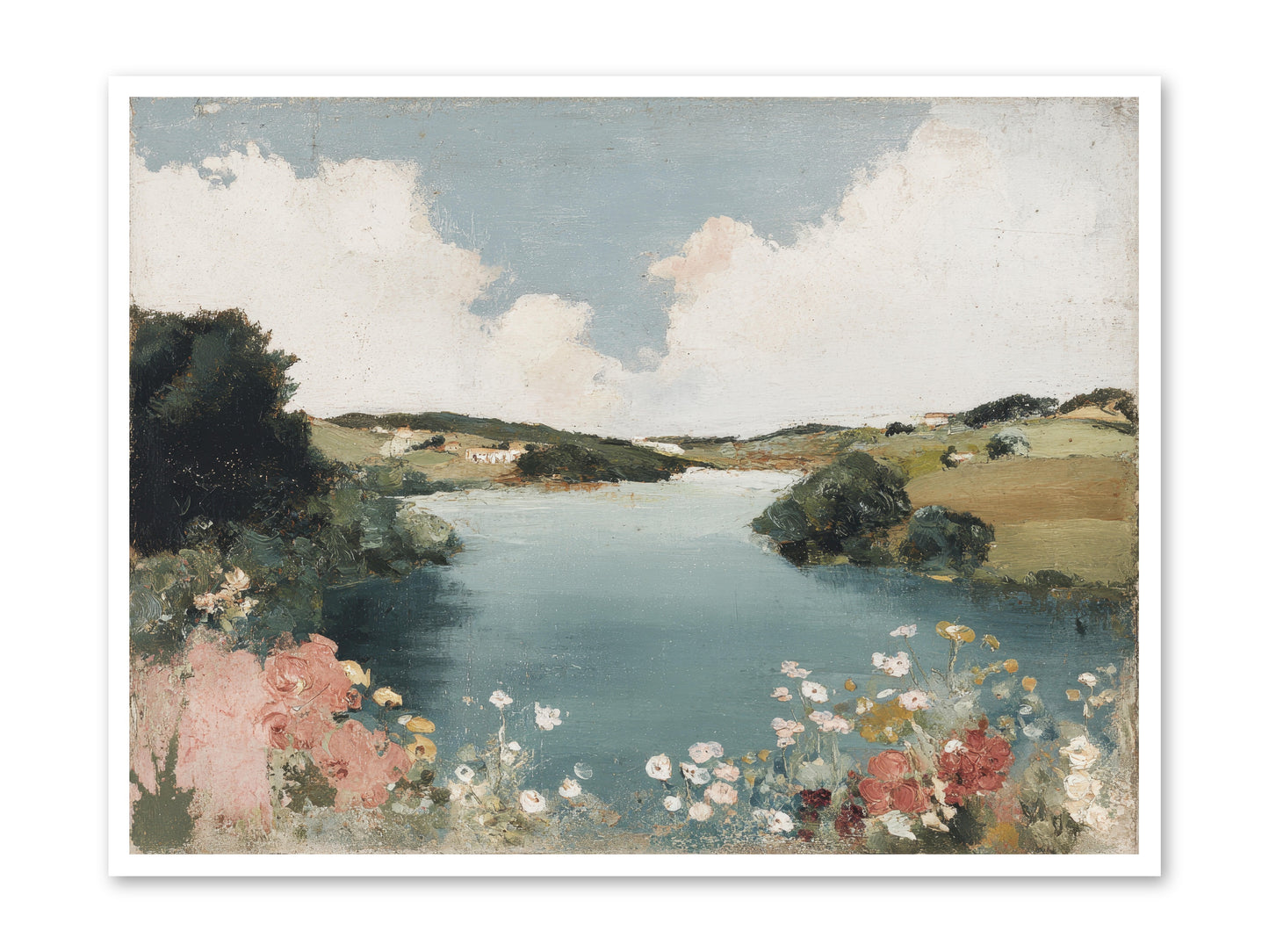 The Quiet Lake -- Paper Print 48x36