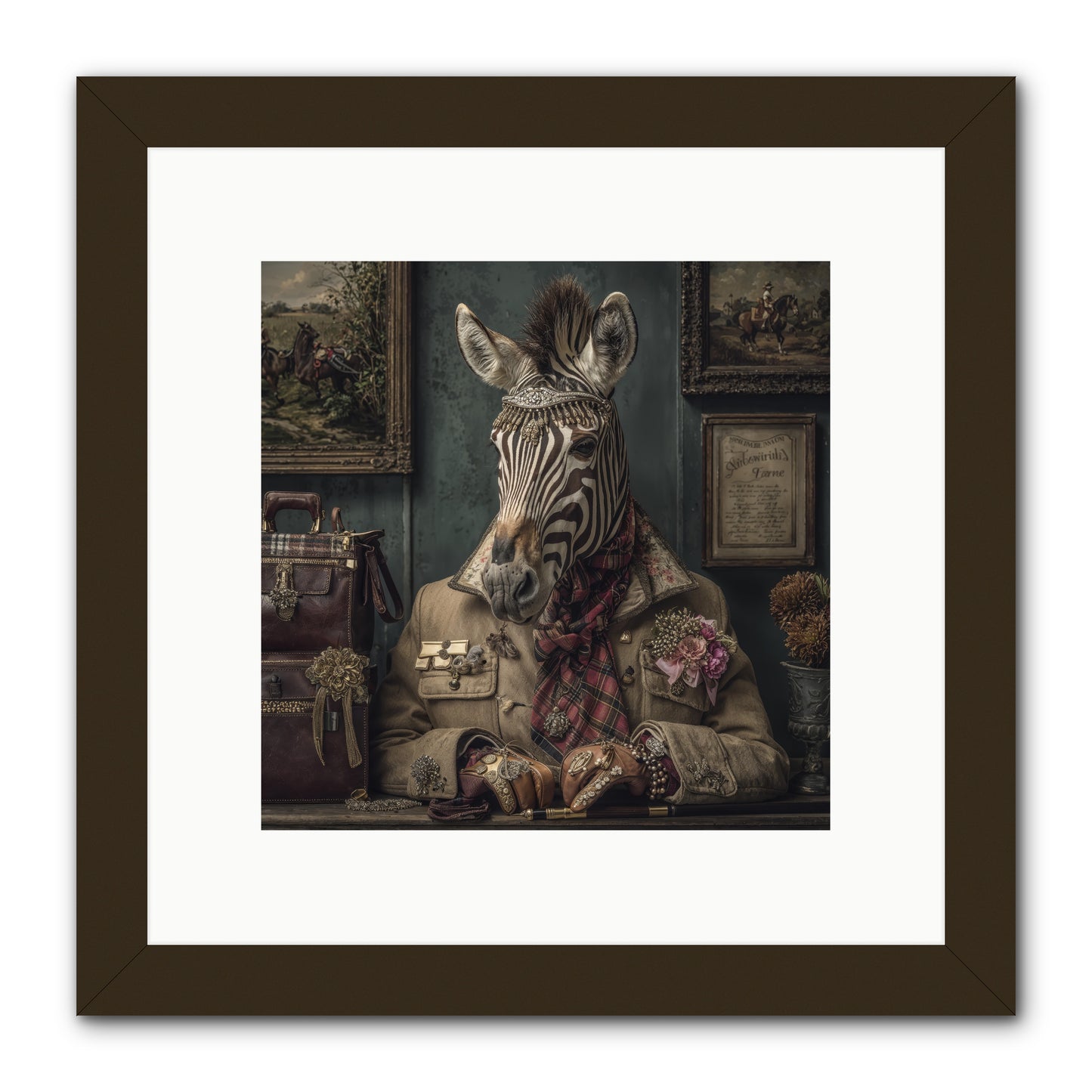 The Quiet Maps -- Framed Print - Black 10x10
