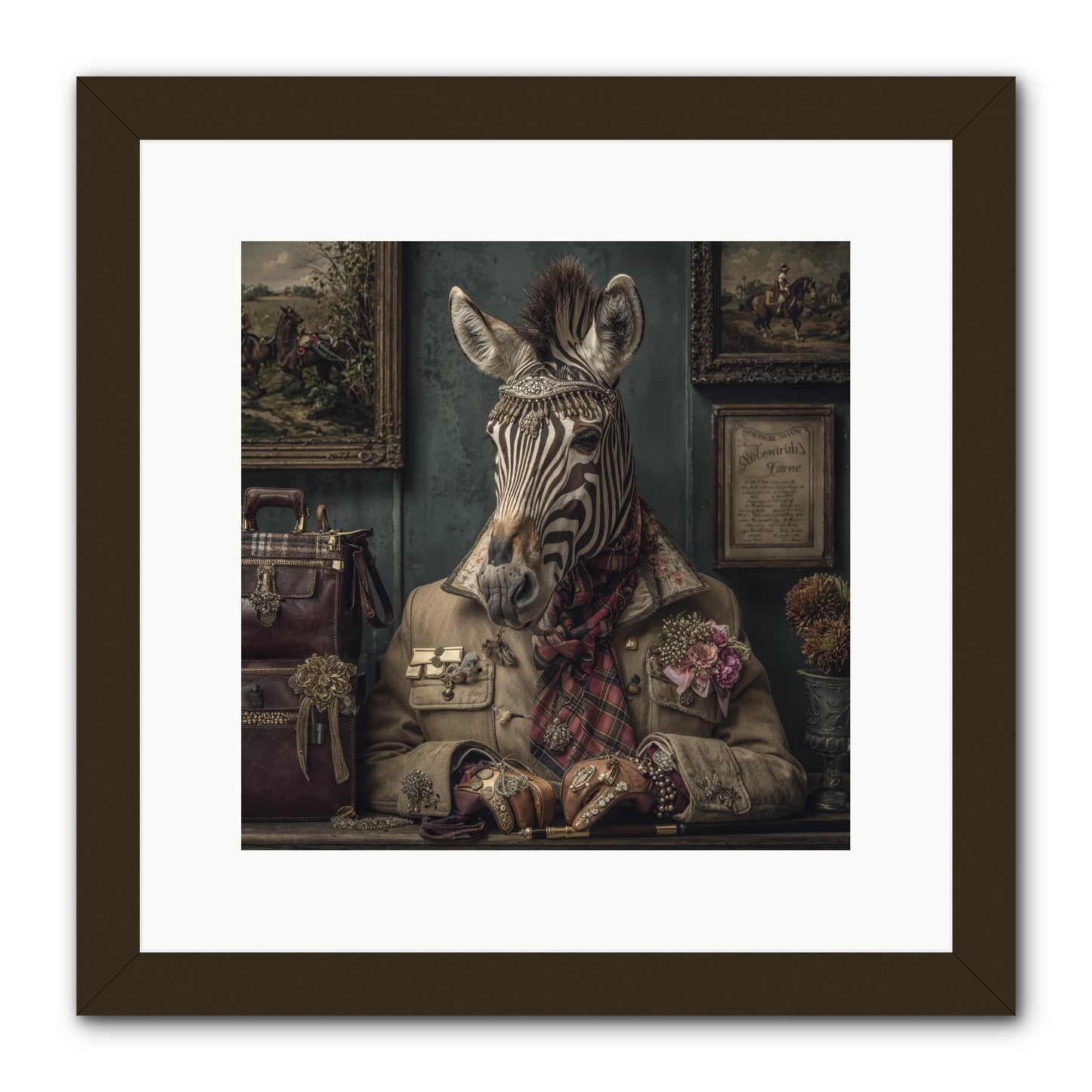 The Quiet Maps -- Framed Print - Black 12x12