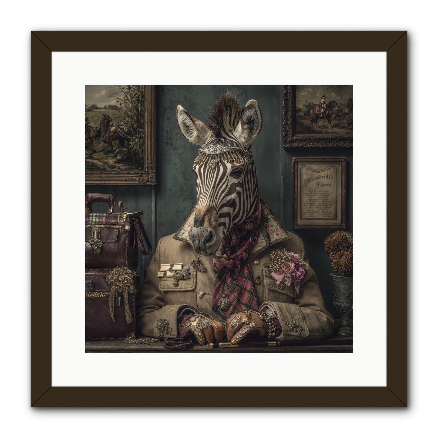 The Quiet Maps -- Framed Print - Black 16x16