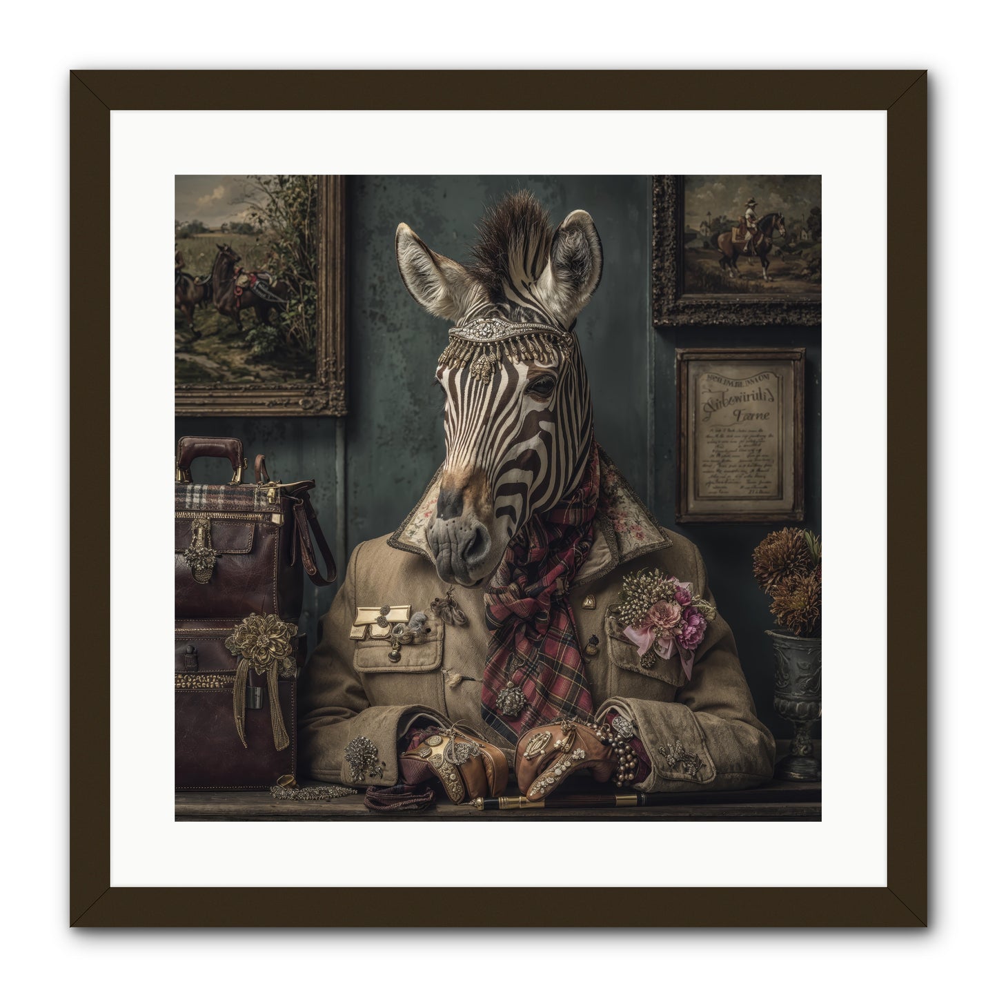 The Quiet Maps -- Framed Print - Black 20x20