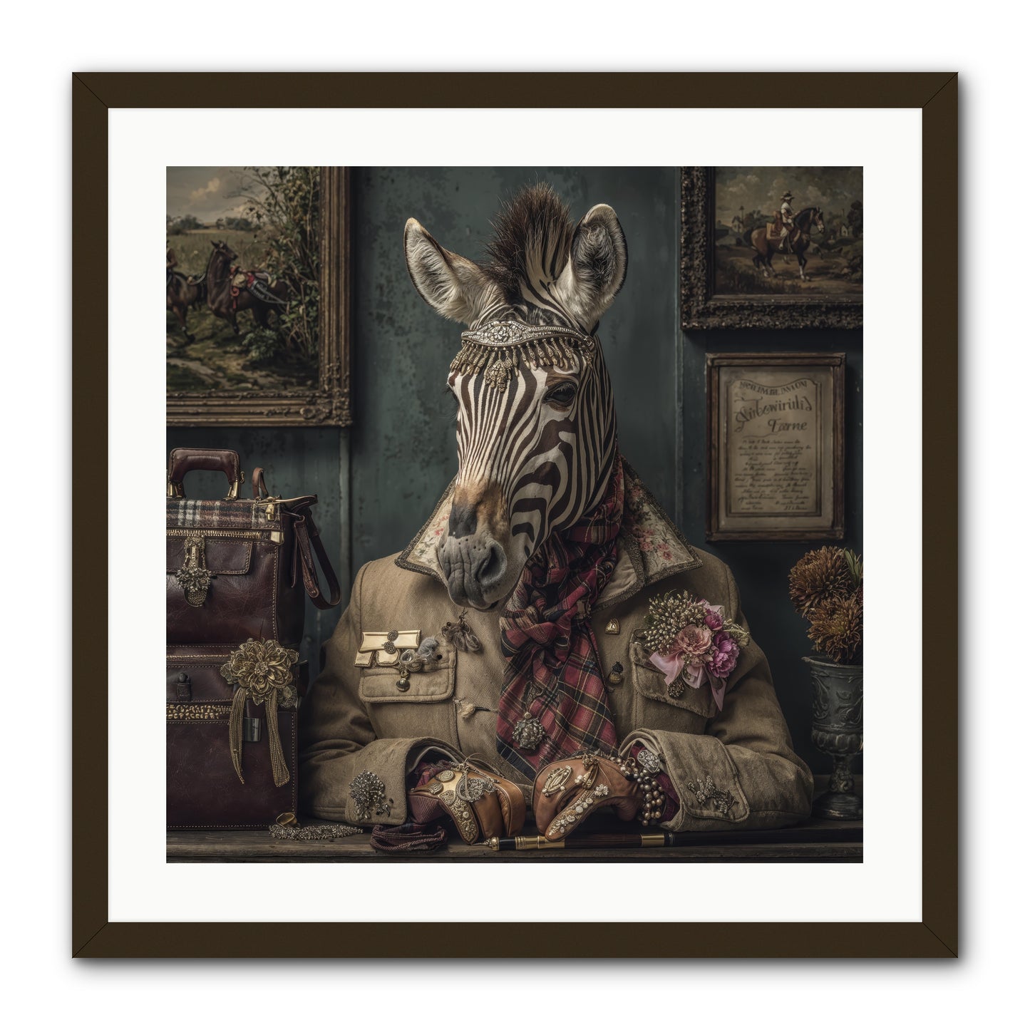 The Quiet Maps -- Framed Print - Black 24x24