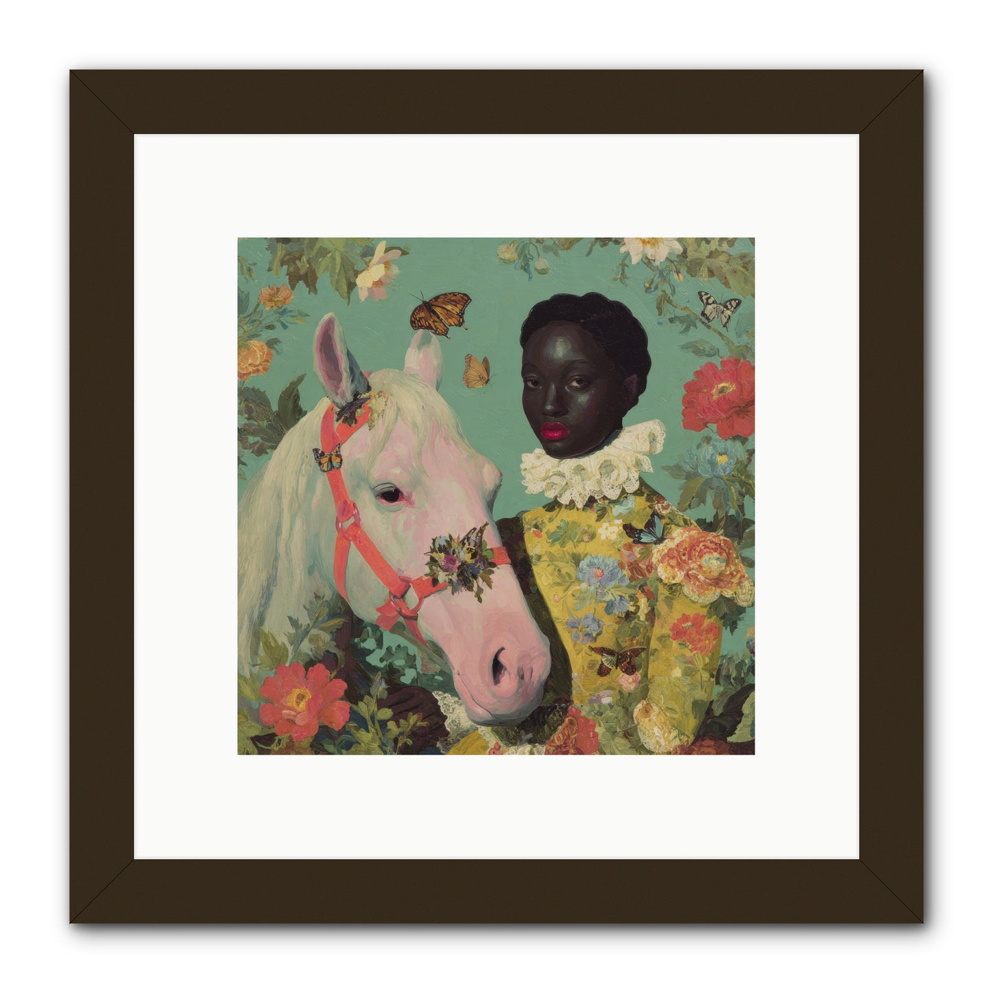 The Quiet Understanding -- Framed Print - Black 10x10
