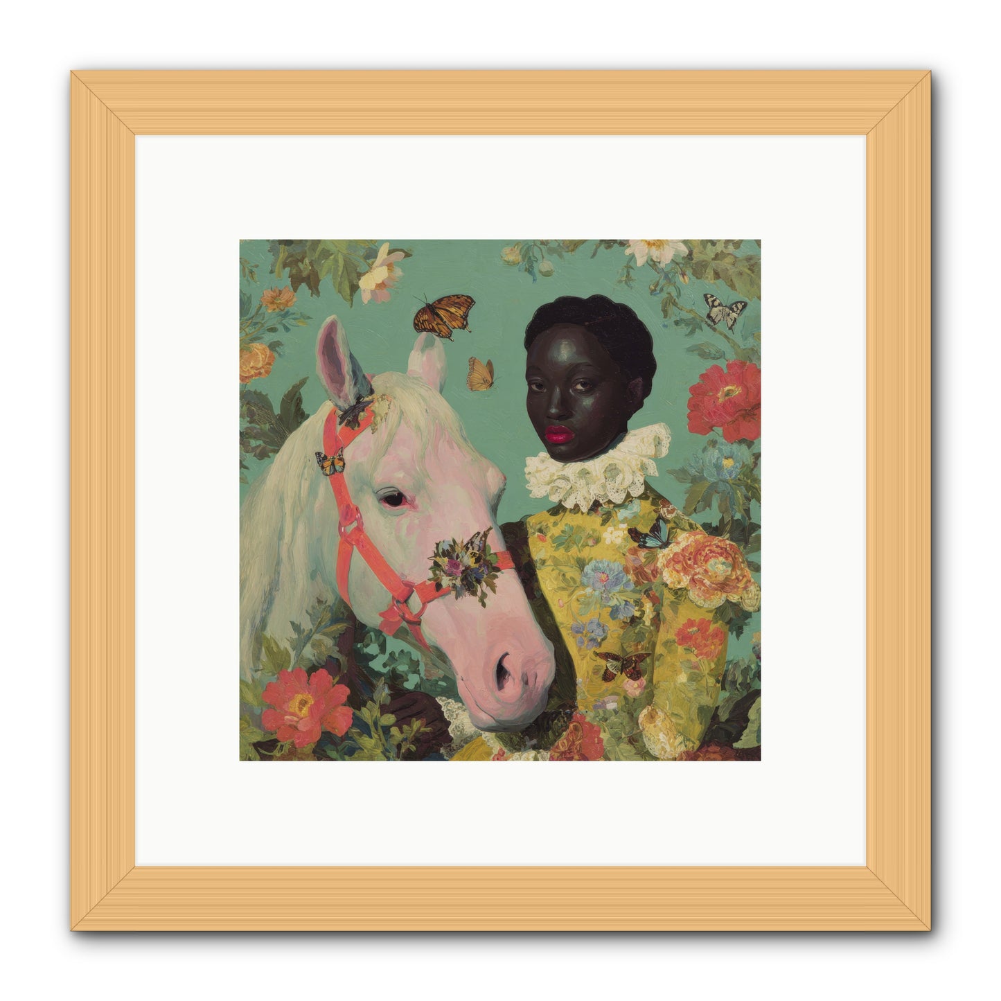 The Quiet Understanding -- Framed Print - Natural 10x10