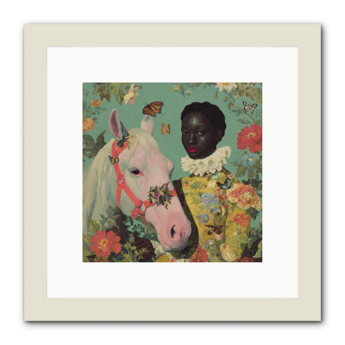 The Quiet Understanding -- Framed Print - White 10x10