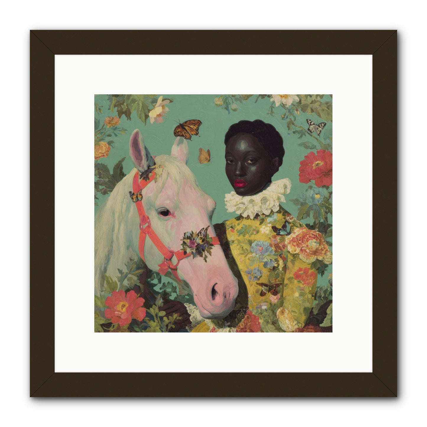The Quiet Understanding -- Framed Print - Black 12x12