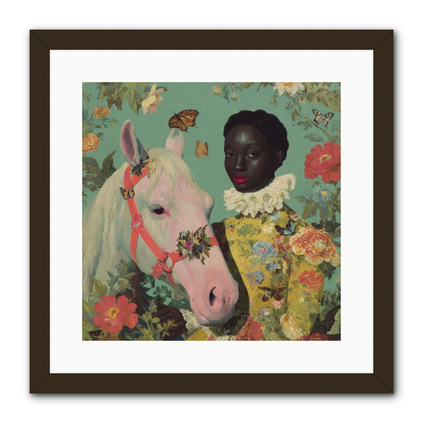 The Quiet Understanding -- Framed Print - Black 16x16