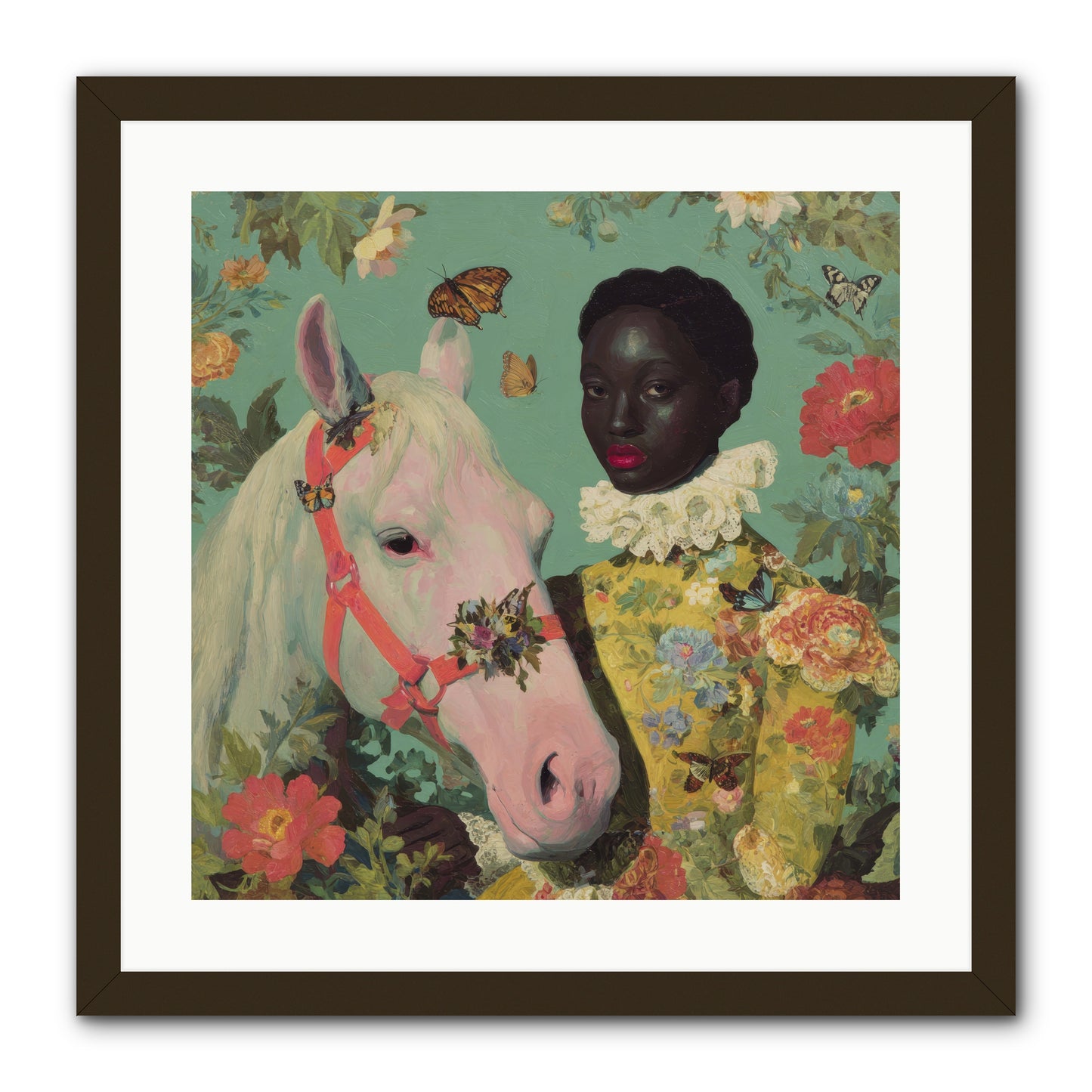 The Quiet Understanding -- Framed Print - Black 20x20