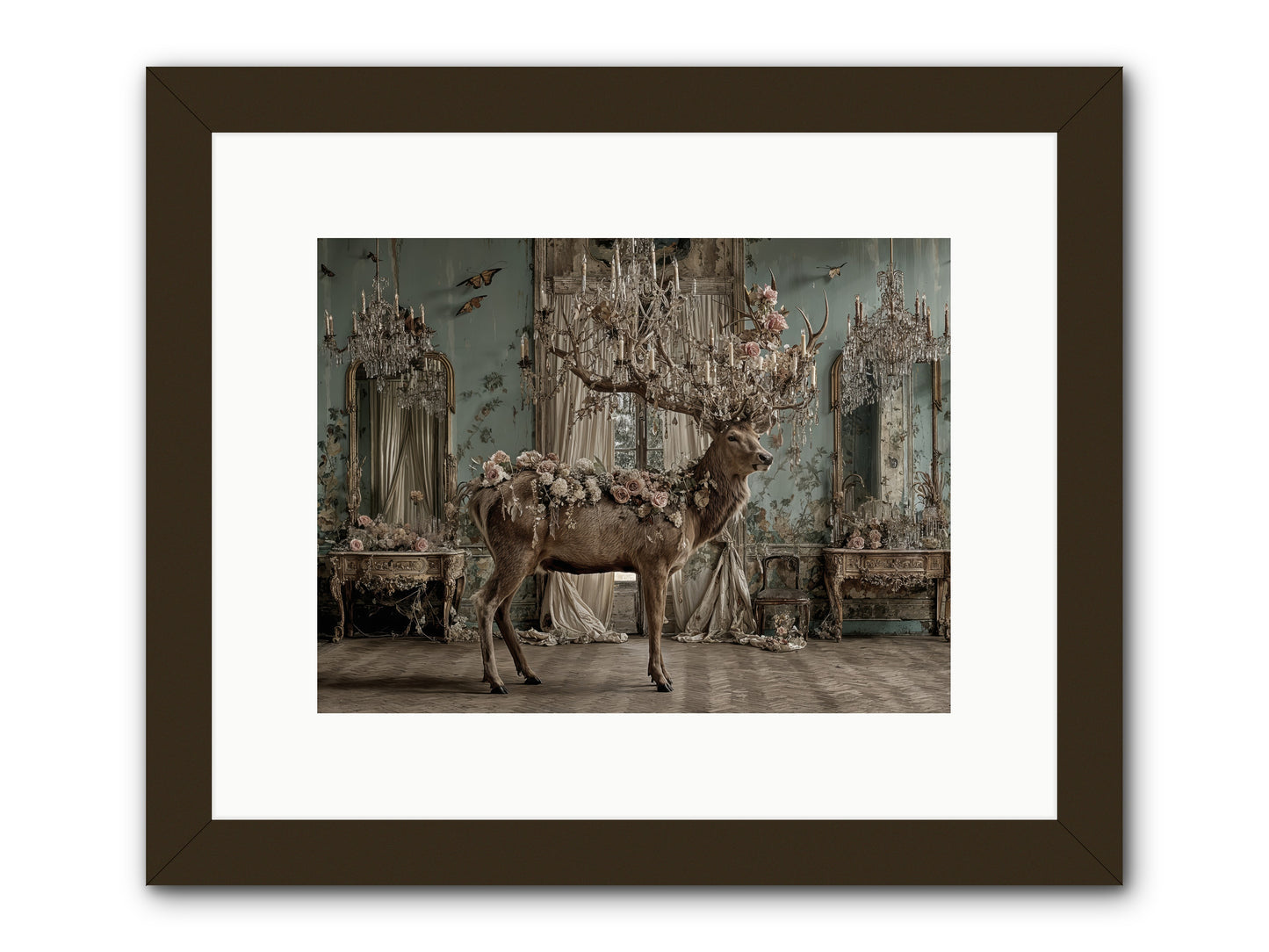 The Quiet Vine -- Framed Print - Black 12x9