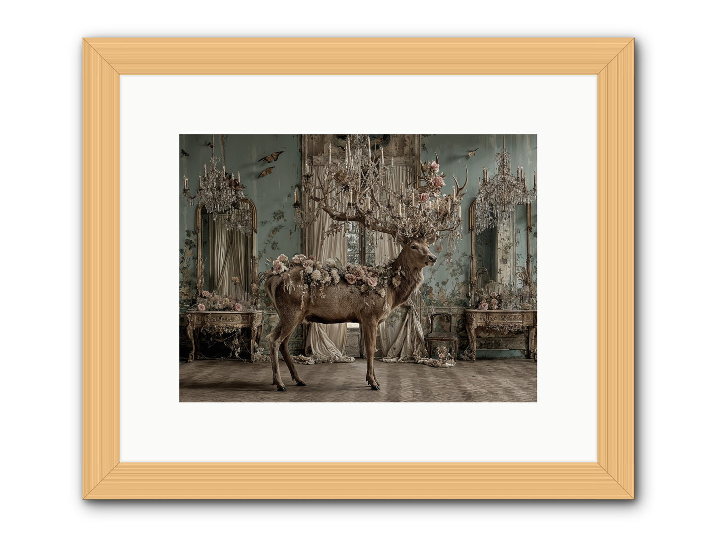 The Quiet Vine -- Framed Print - Natural 12x9
