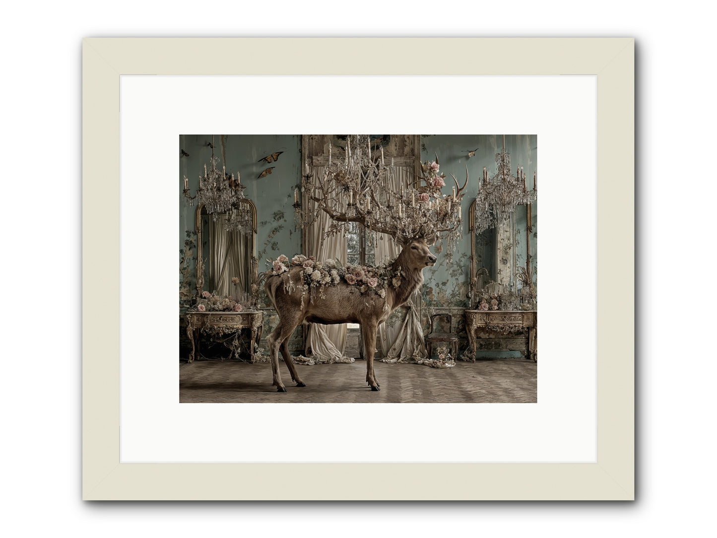 The Quiet Vine -- Framed Print - White 12x9