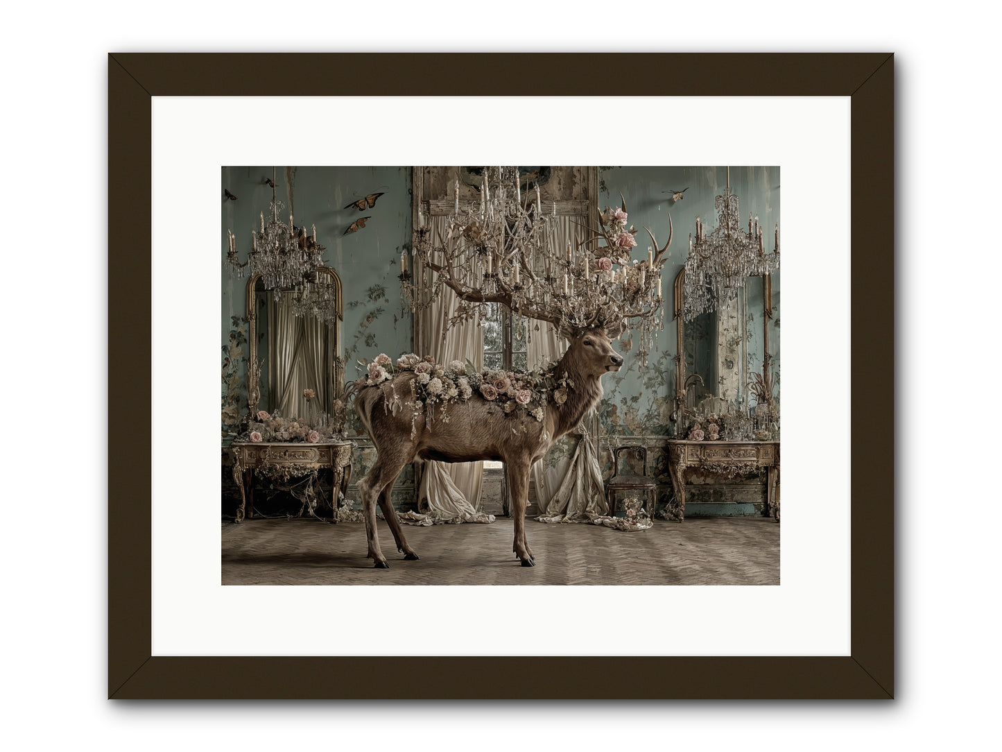 The Quiet Vine -- Framed Print - Black 16x12