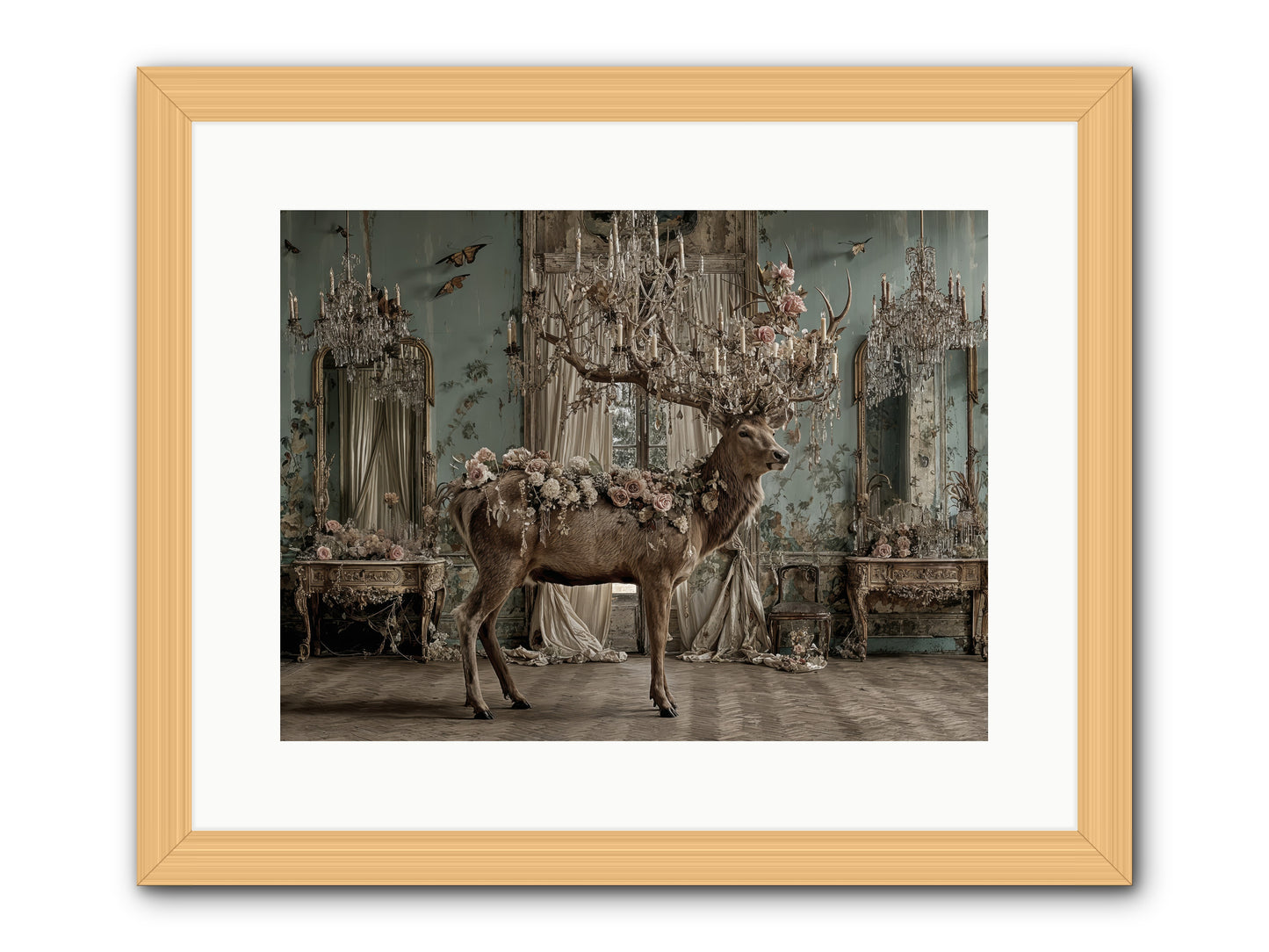 The Quiet Vine -- Framed Print - Natural 16x12