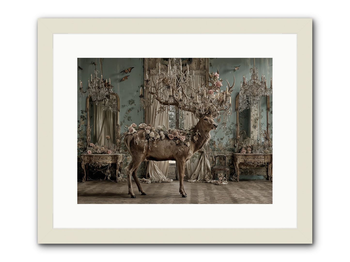 The Quiet Vine -- Framed Print - White 16x12