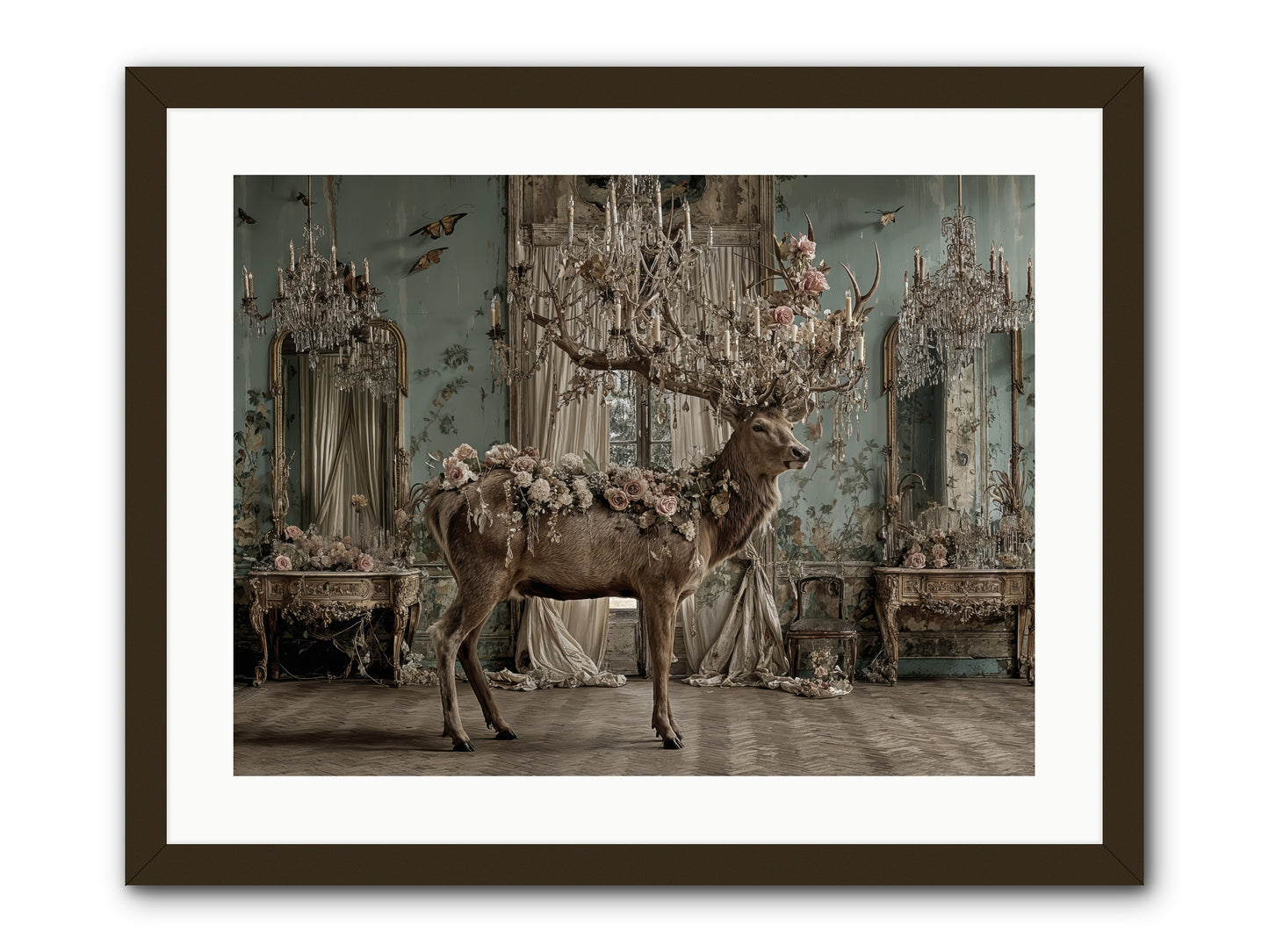 The Quiet Vine -- Framed Print - Black 24x18