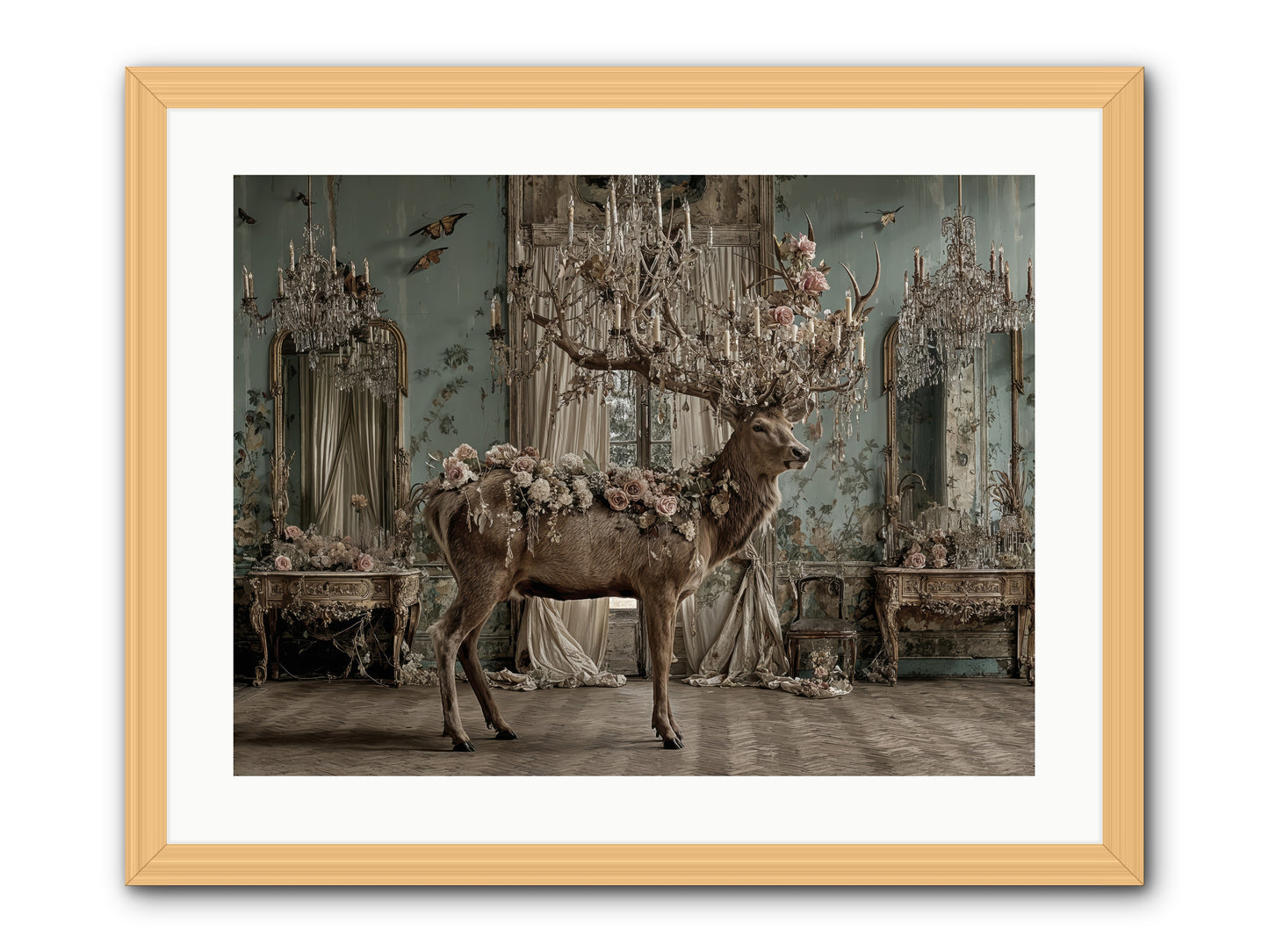 The Quiet Vine -- Framed Print - Natural 24x18