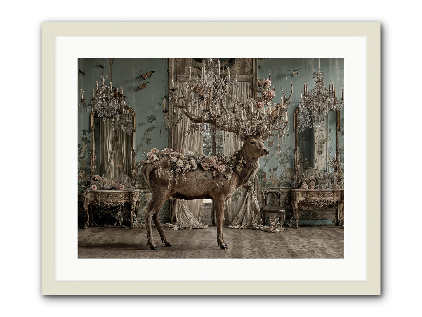 The Quiet Vine -- Framed Print - White 24x18