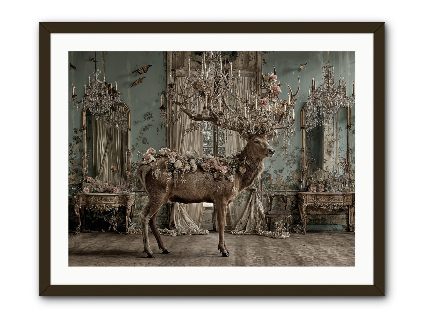 The Quiet Vine -- Framed Print - Black 32x24