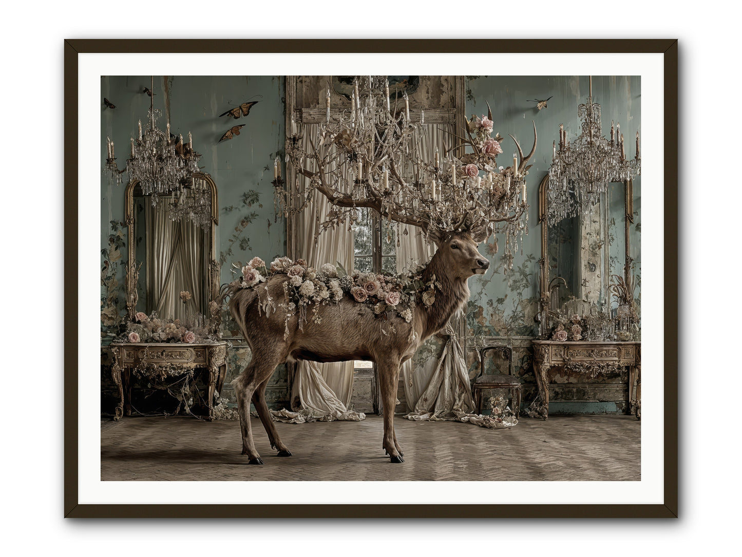 The Quiet Vine -- Framed Print - Black 48x36