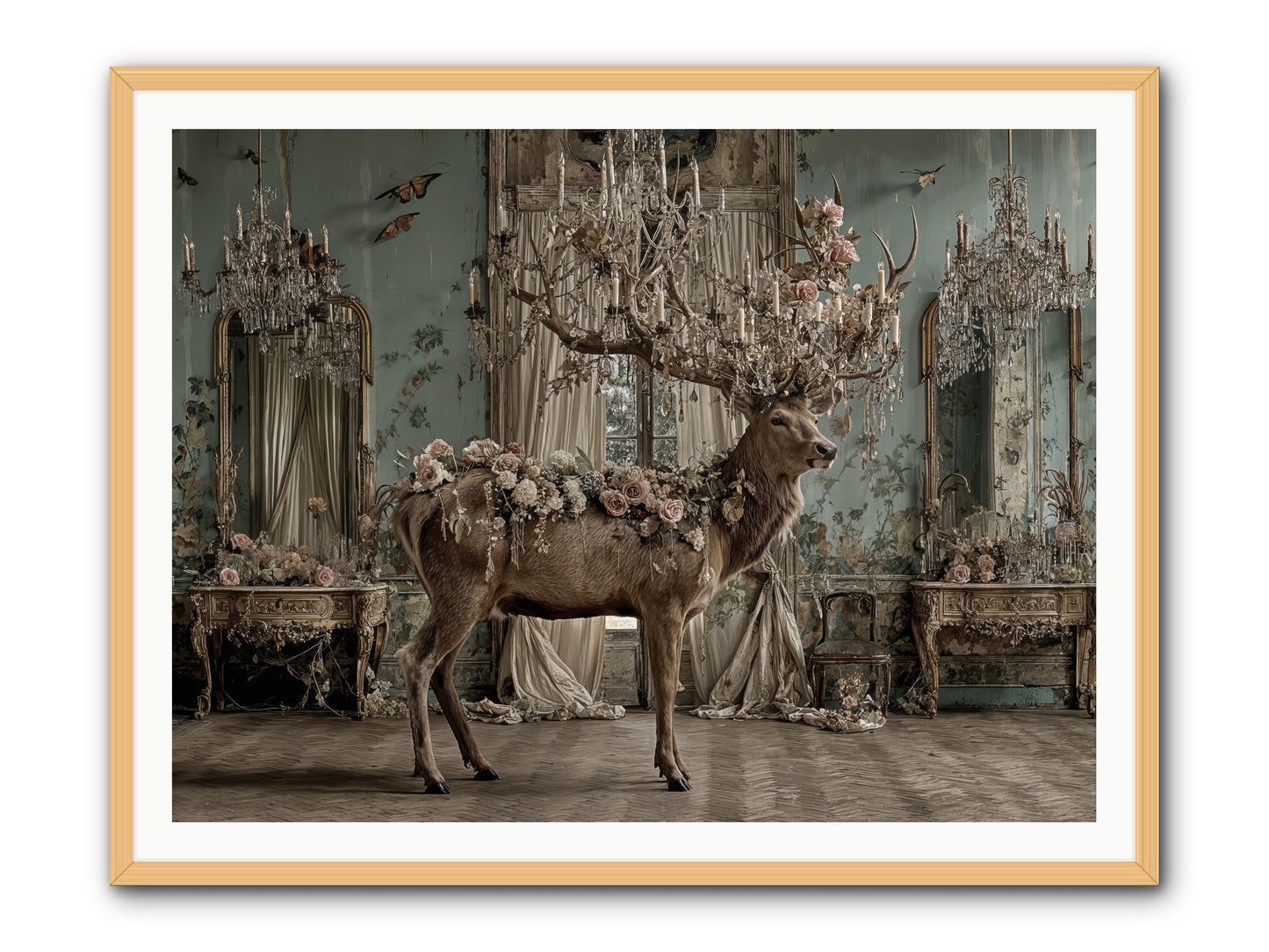 The Quiet Vine -- Framed Print - Natural 48x36
