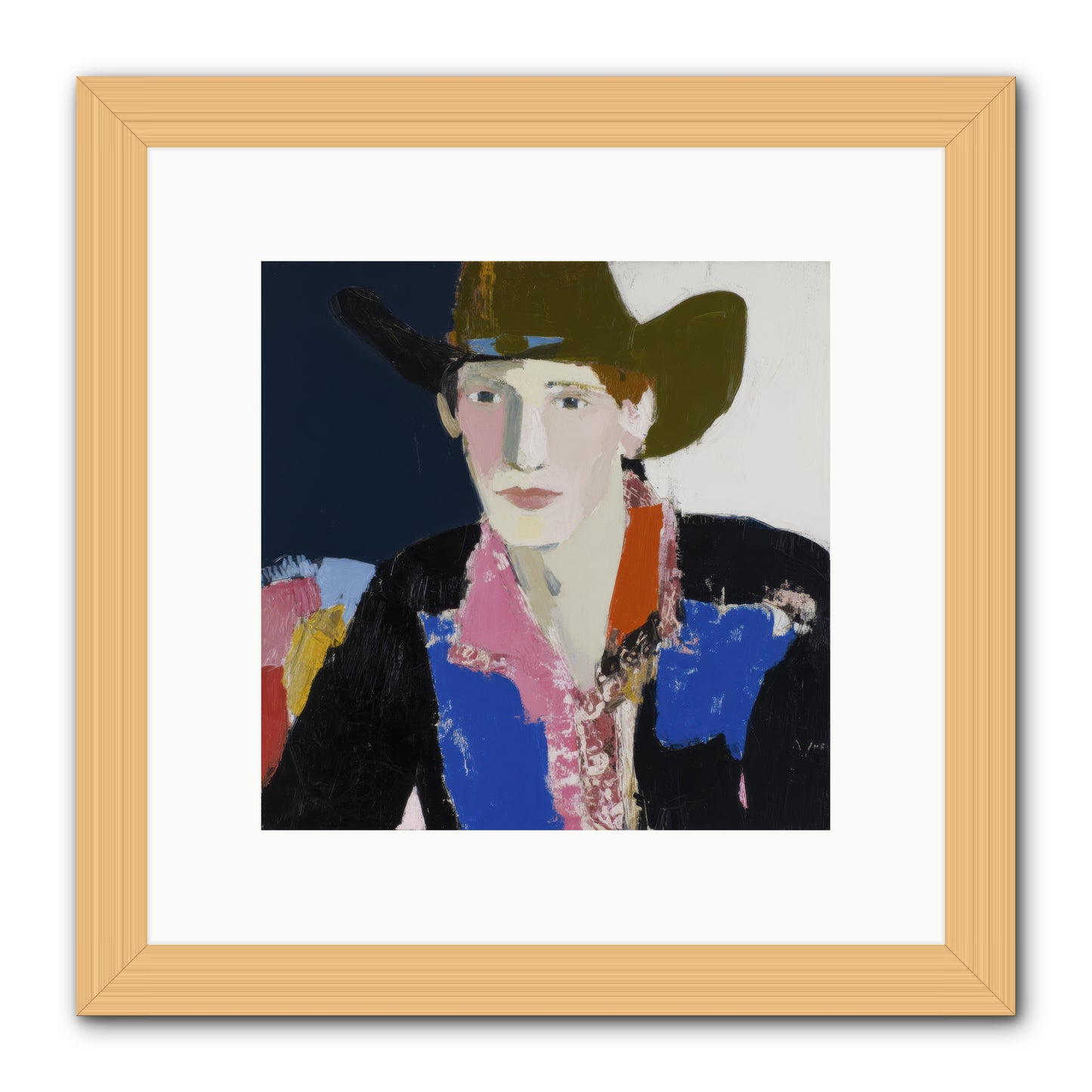 The Range -- Framed Print - Natural 10x10