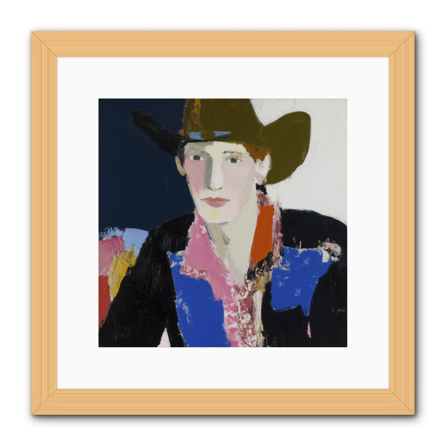 The Range -- Framed Print - Natural 12x12