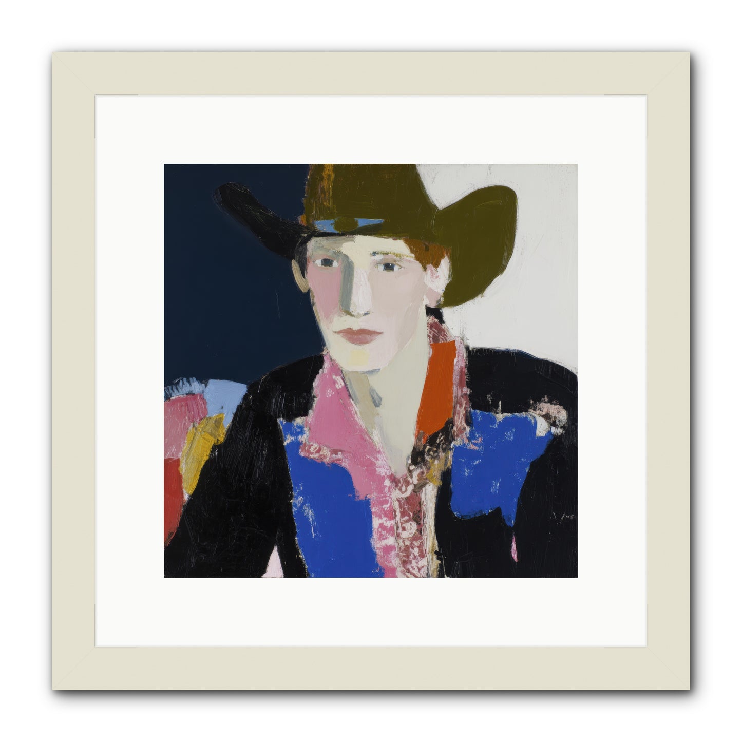 The Range -- Framed Print - White 12x12