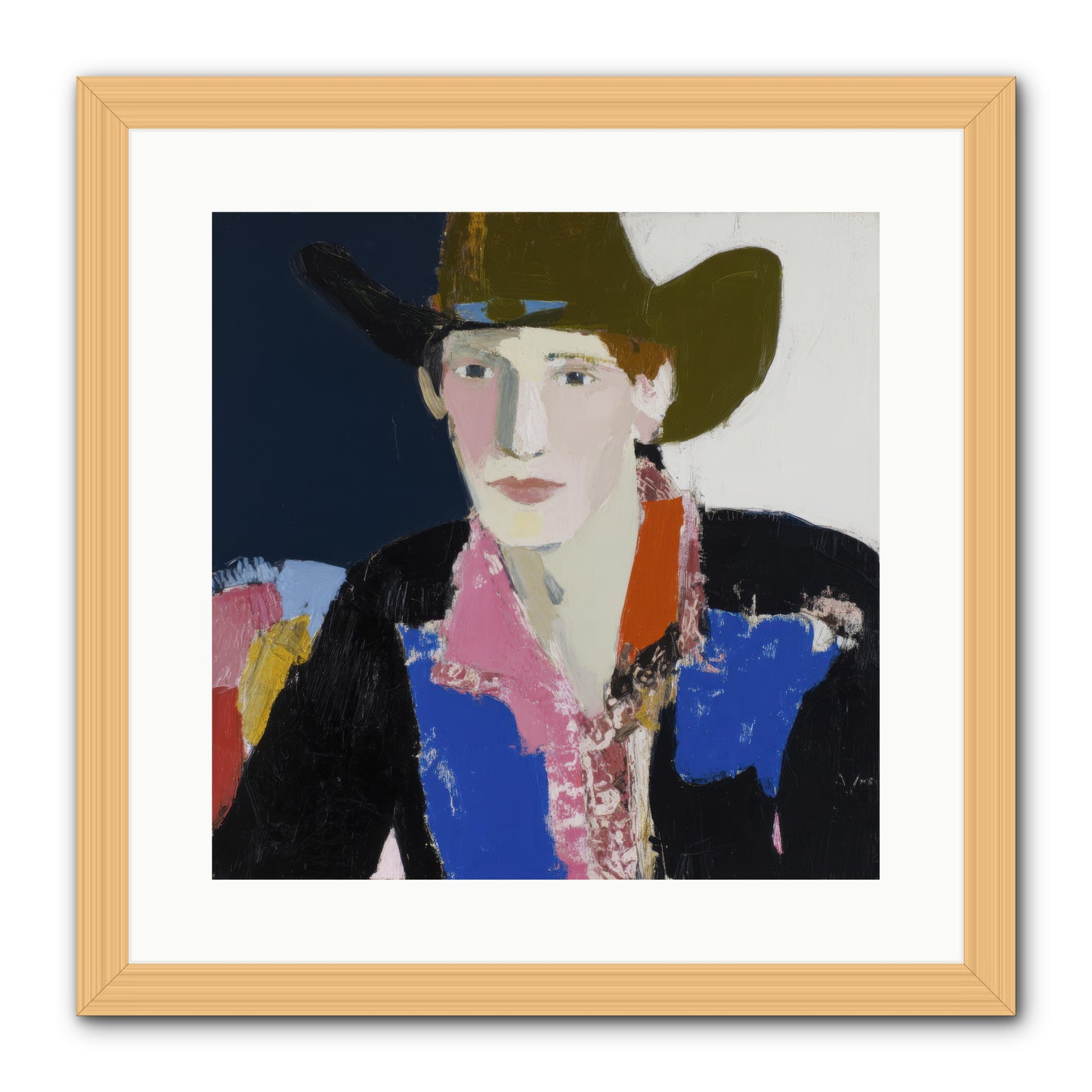 The Range -- Framed Print - Natural 16x16
