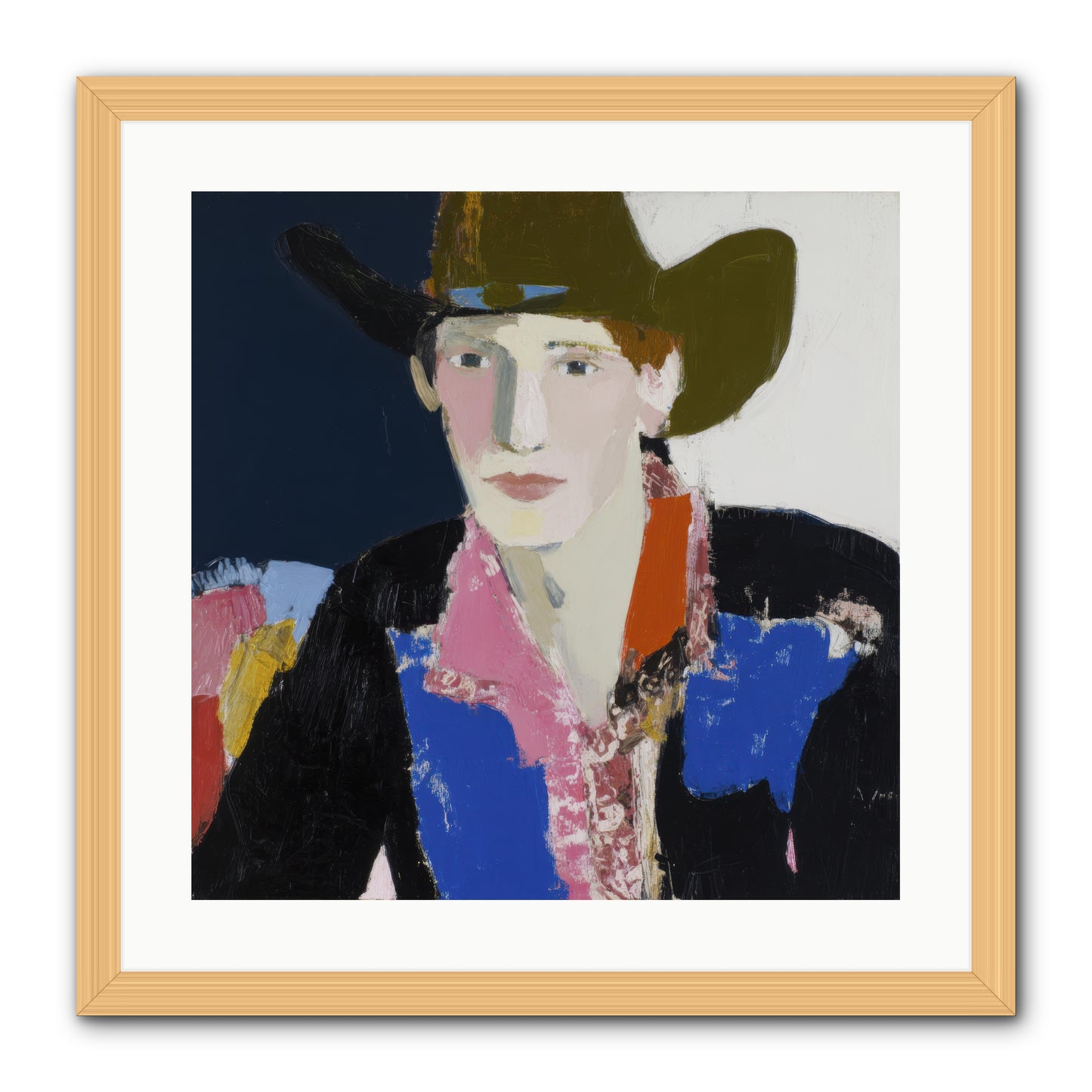 The Range -- Framed Print - Natural 20x20