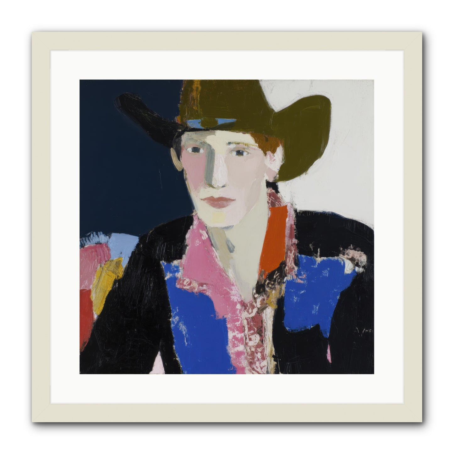 The Range -- Framed Print - White 20x20