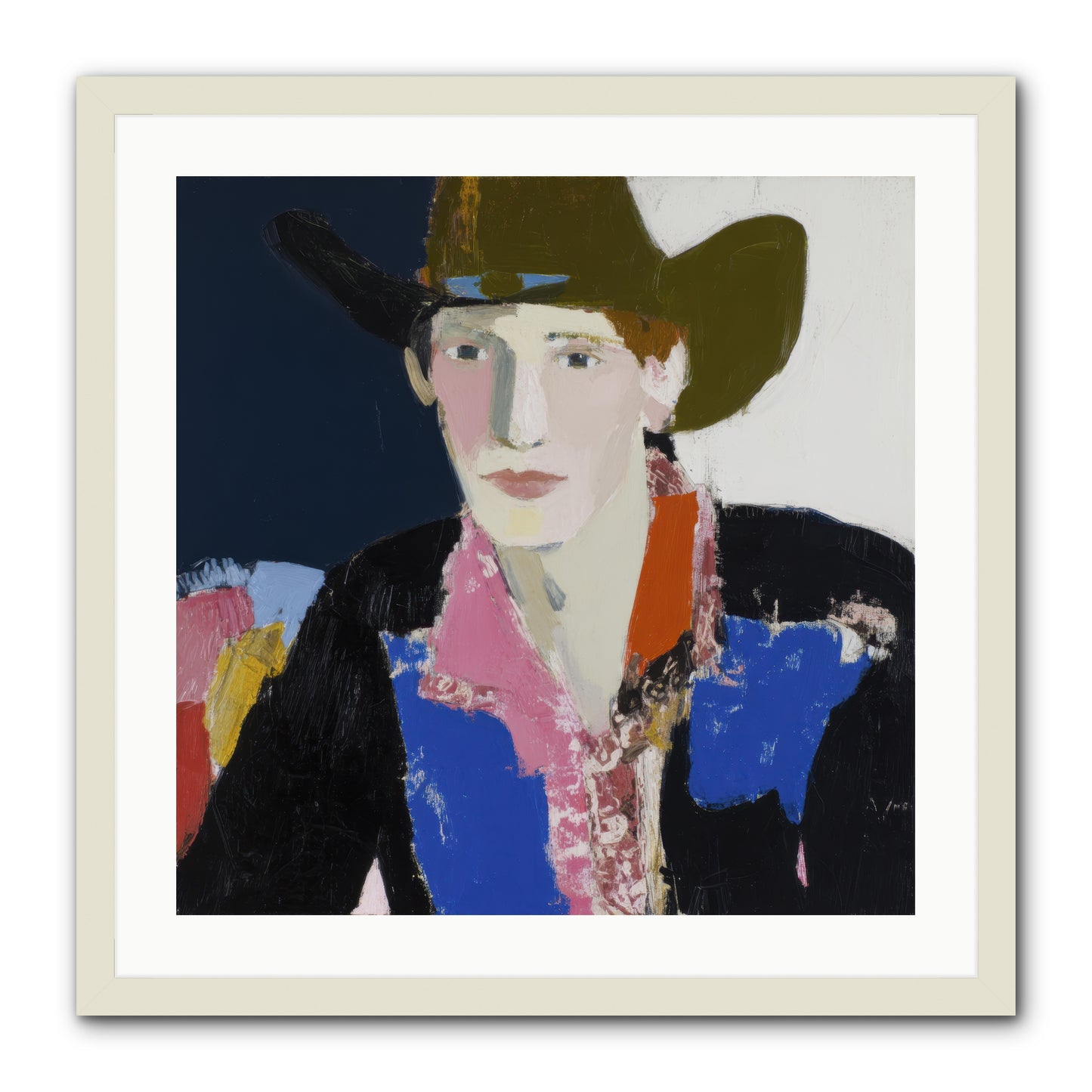 The Range -- Framed Print - White 24x24