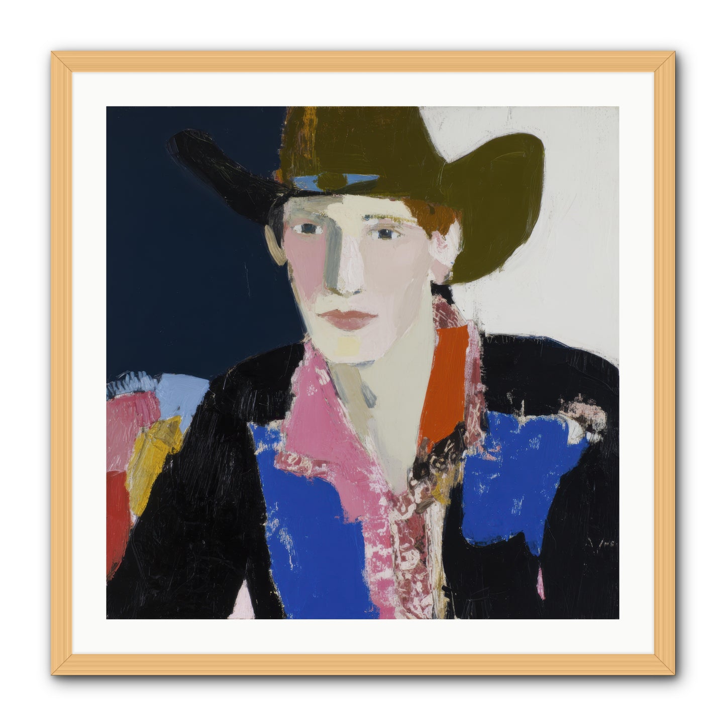 The Range -- Framed Print - Natural 30x30