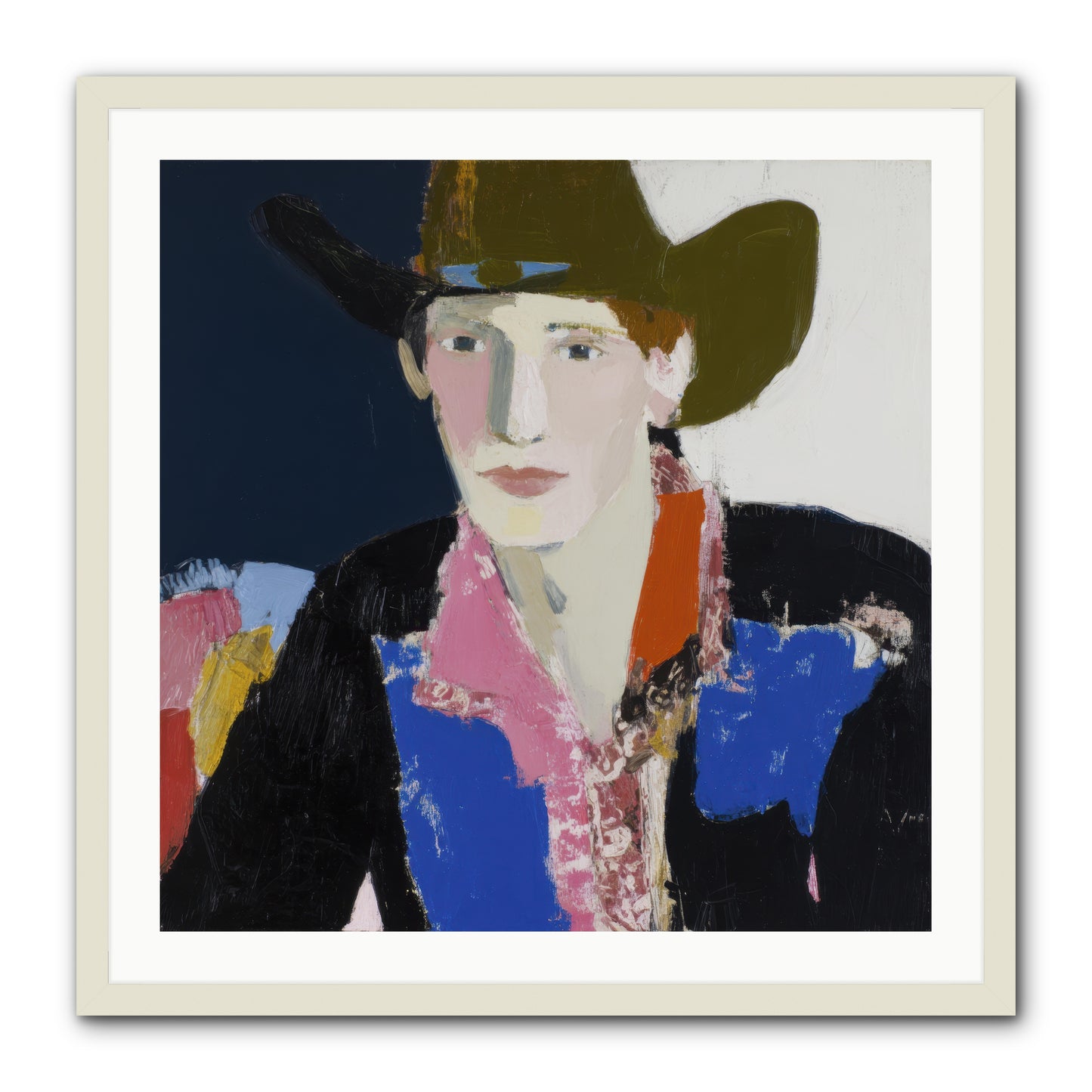 The Range -- Framed Print - White 30x30