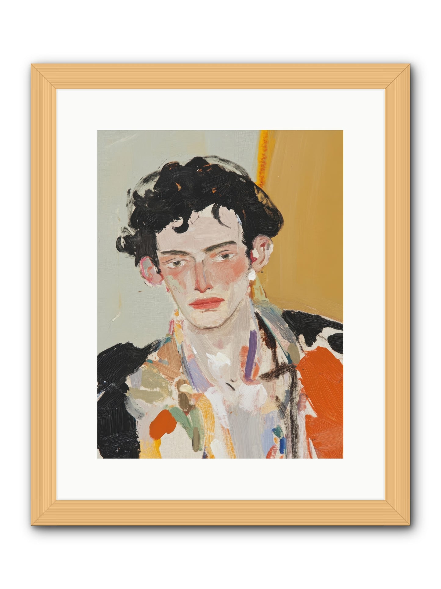 The Refined Figure -- Framed Print - Natural 12x16