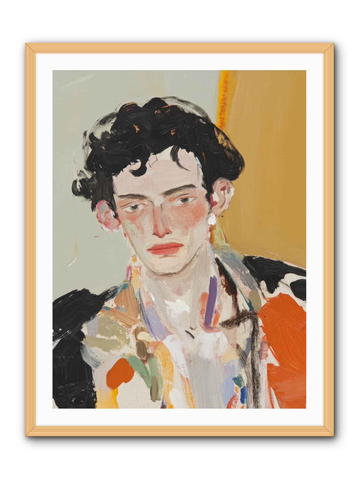 The Refined Figure -- Framed Print - Natural 30x40