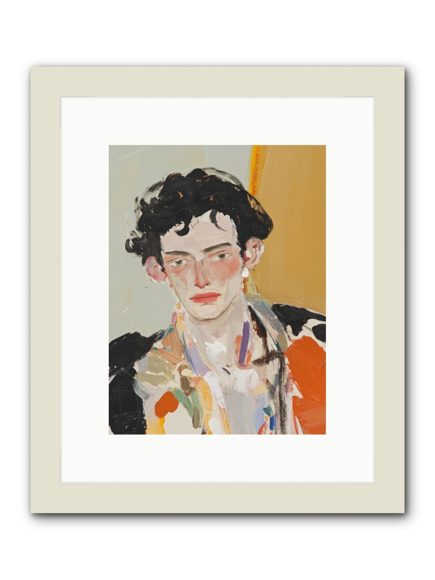 The Refined Figure -- Framed Print - White 9x12