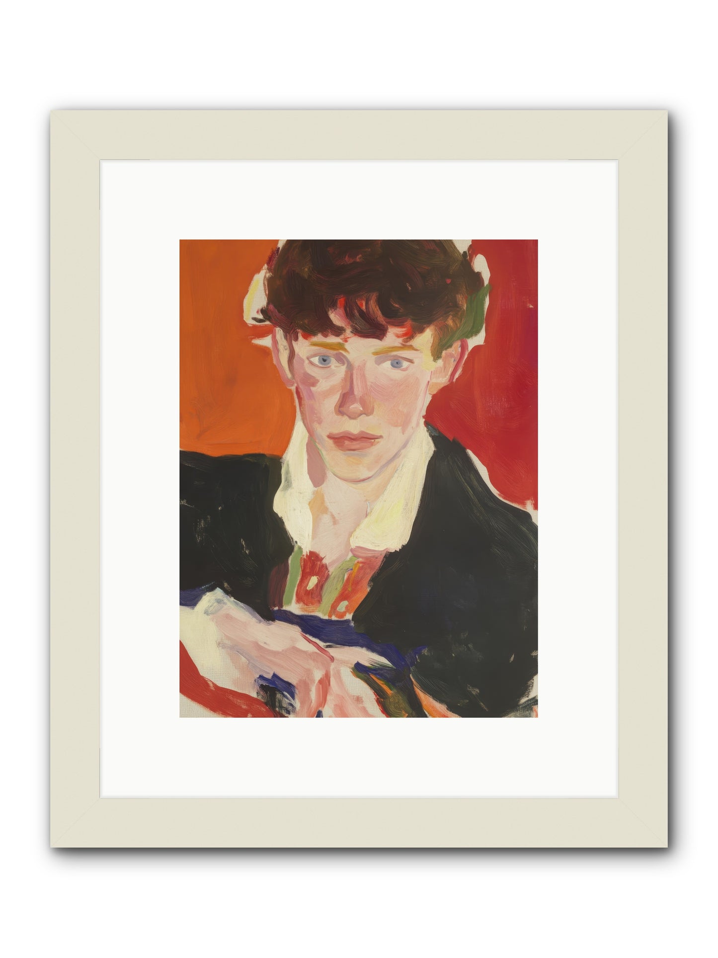 The Reliable Heart -- Framed Print - White 9x12