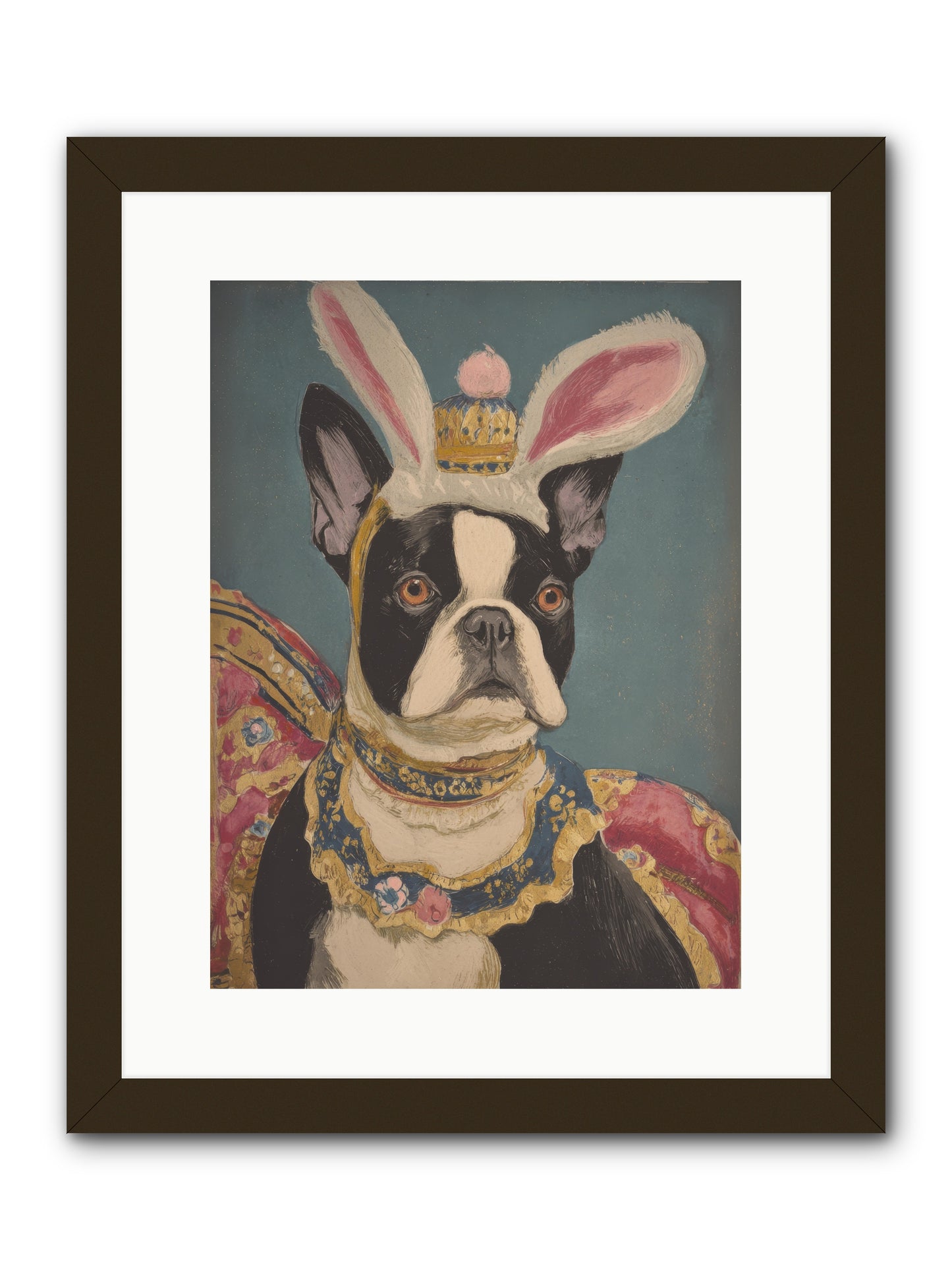 The Reluctant Monarch -- Framed Print - Black 12x16