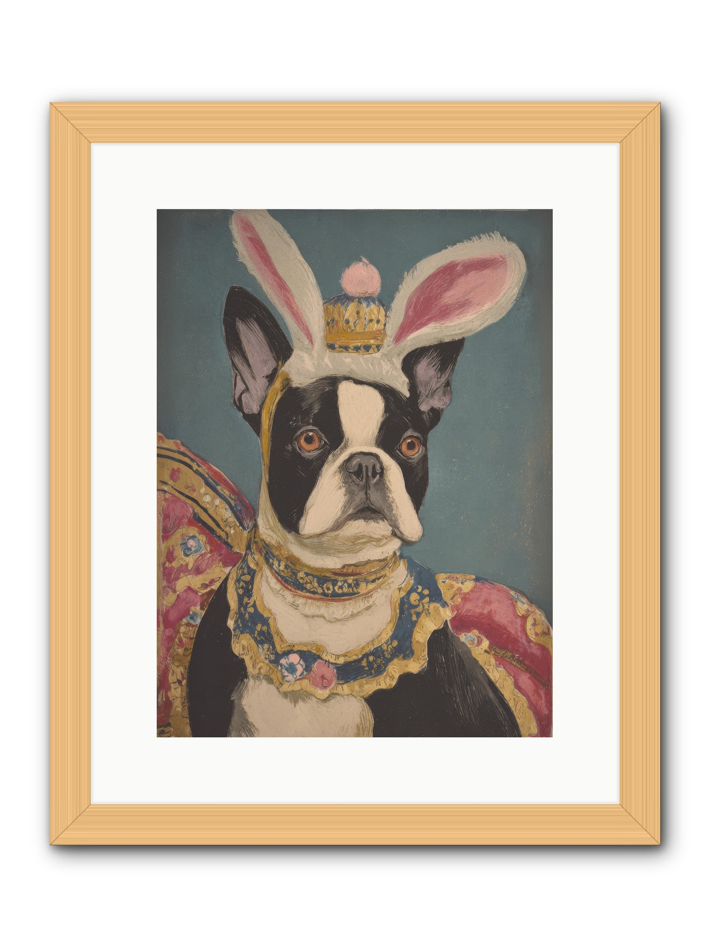 The Reluctant Monarch -- Framed Print - Natural 12x16