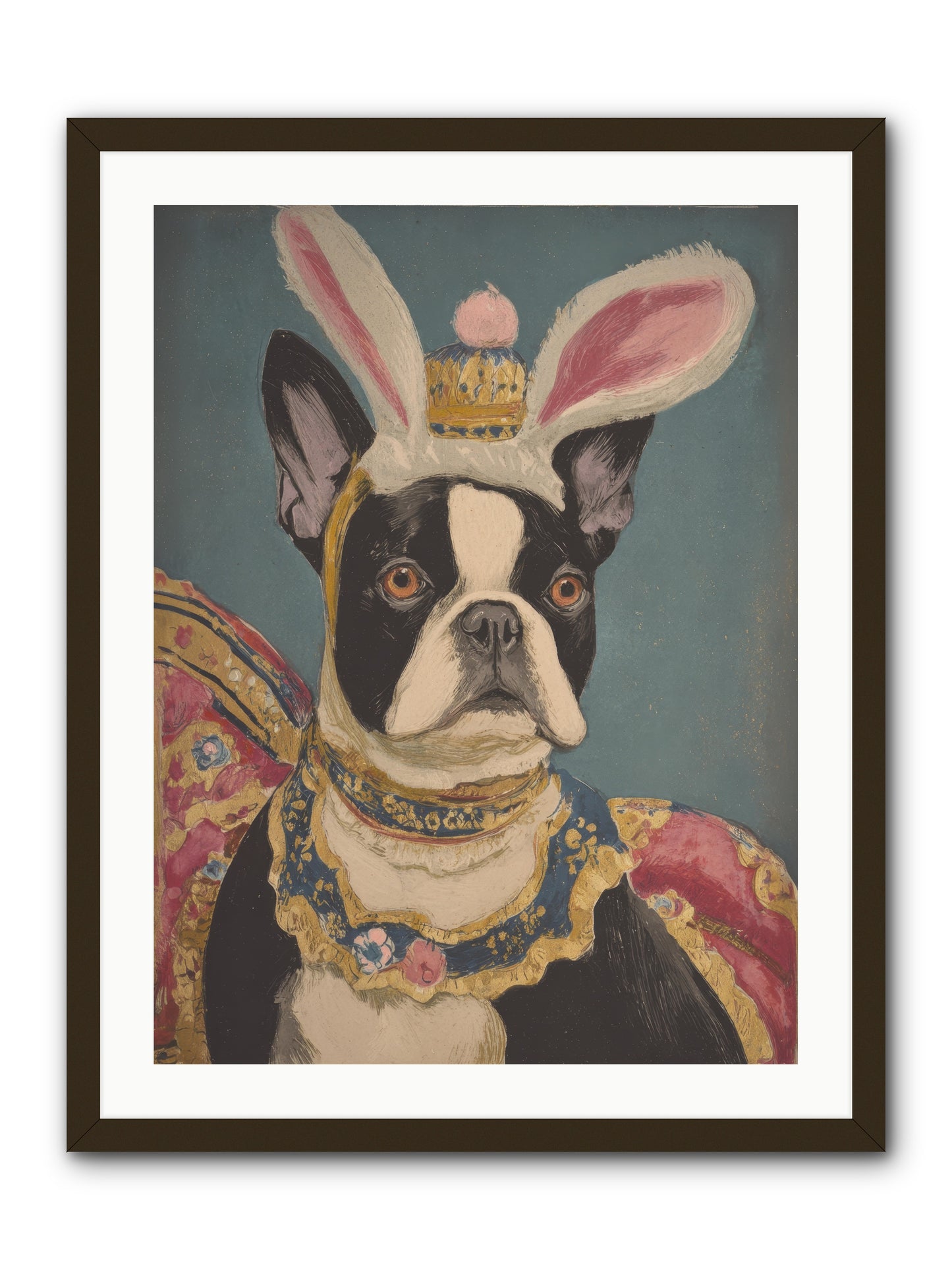 The Reluctant Monarch -- Framed Print - Black 24x32