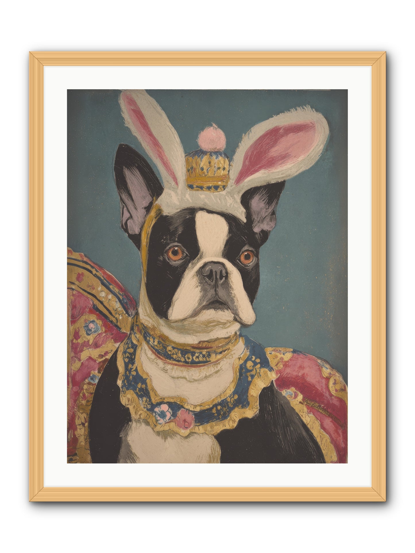 The Reluctant Monarch -- Framed Print - Natural 24x32