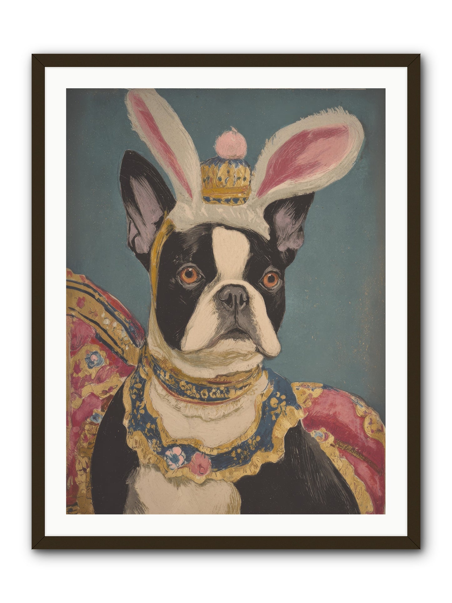 The Reluctant Monarch -- Framed Print - Black 30x40