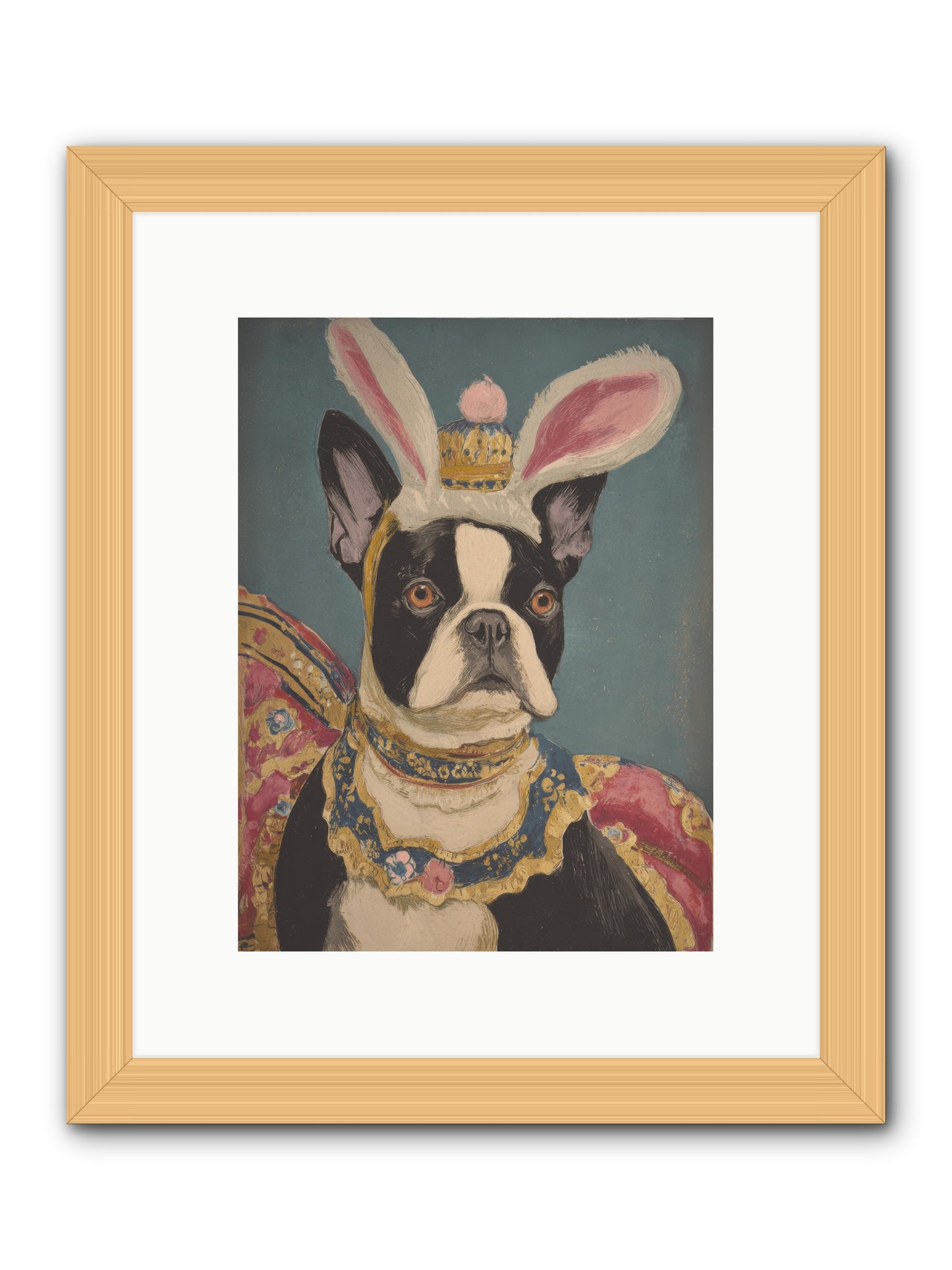 The Reluctant Monarch -- Framed Print - Natural 9x12
