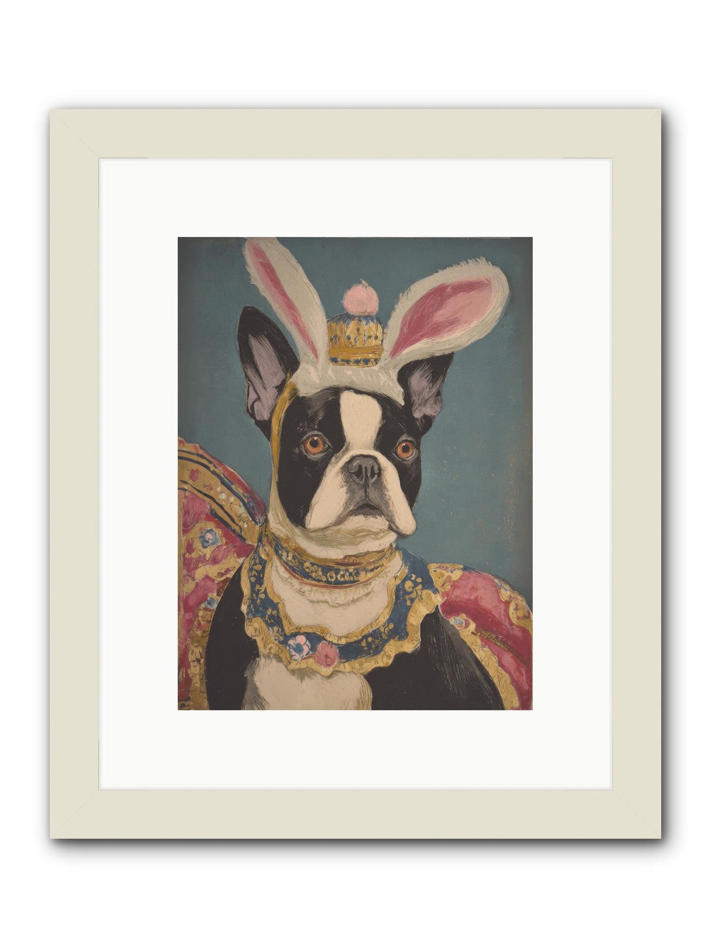 The Reluctant Monarch -- Framed Print - White 9x12