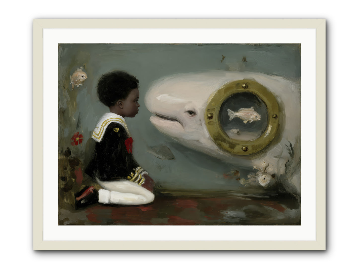 The Revelation -- Framed Print - White 32x24