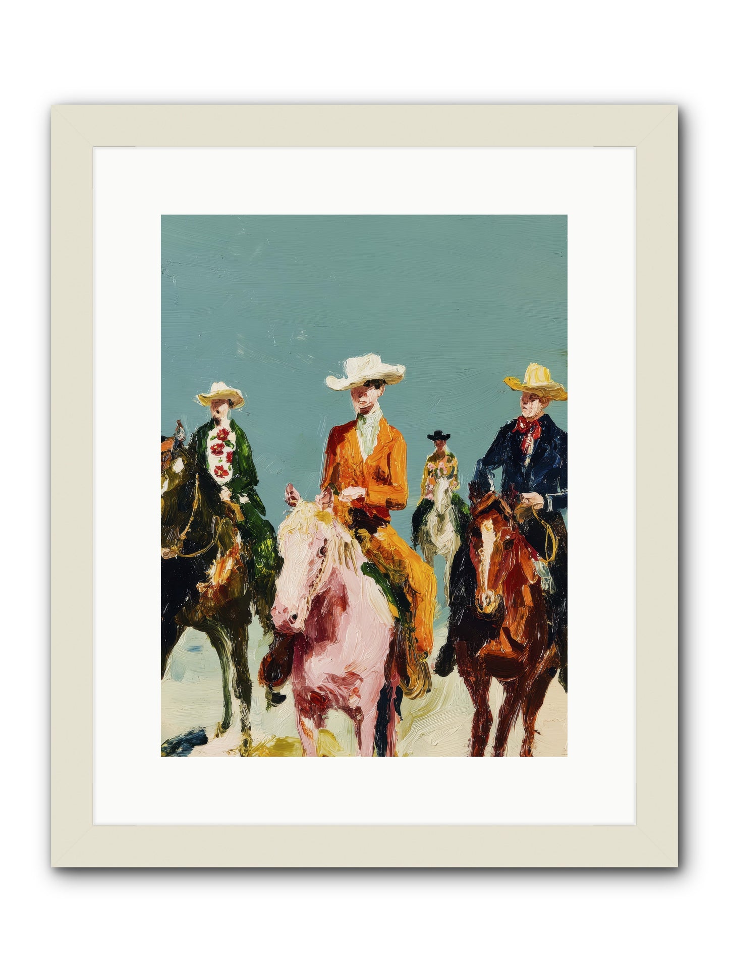 The Rhythm We Don't Name -- Framed Print - White 12x16