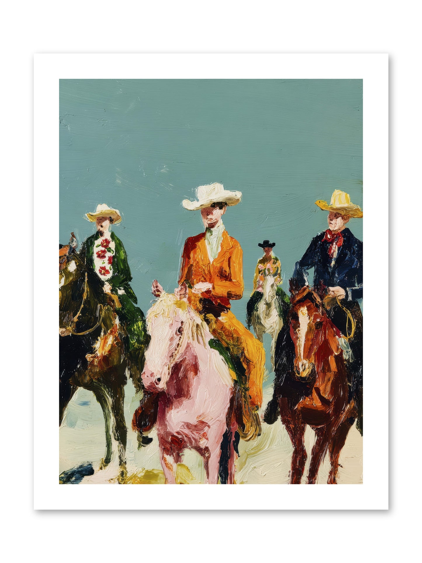 The Rhythm We Don't Name -- Loose Canvas Print 12x16