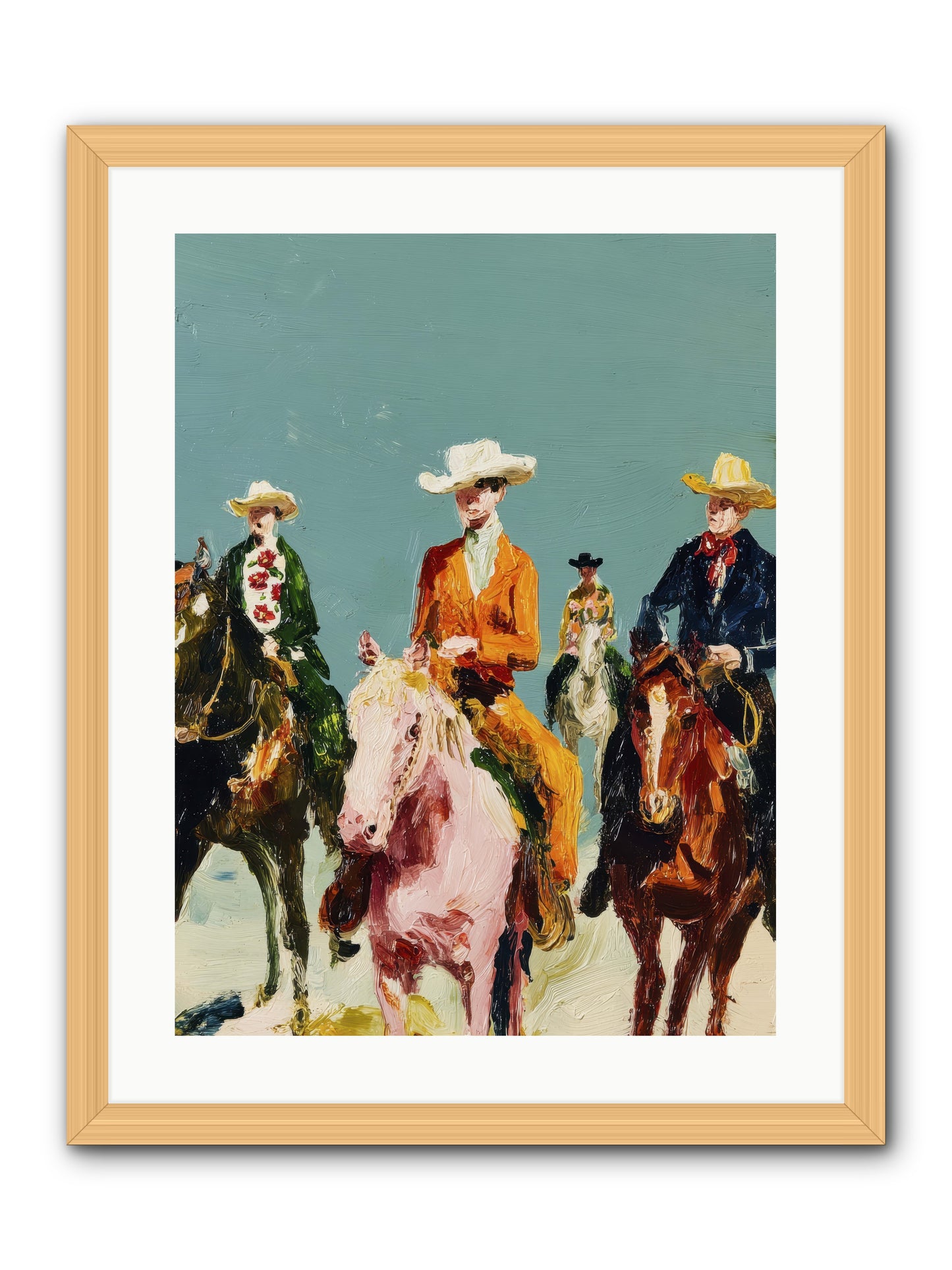 The Rhythm We Don't Name -- Framed Print - Natural 18x24
