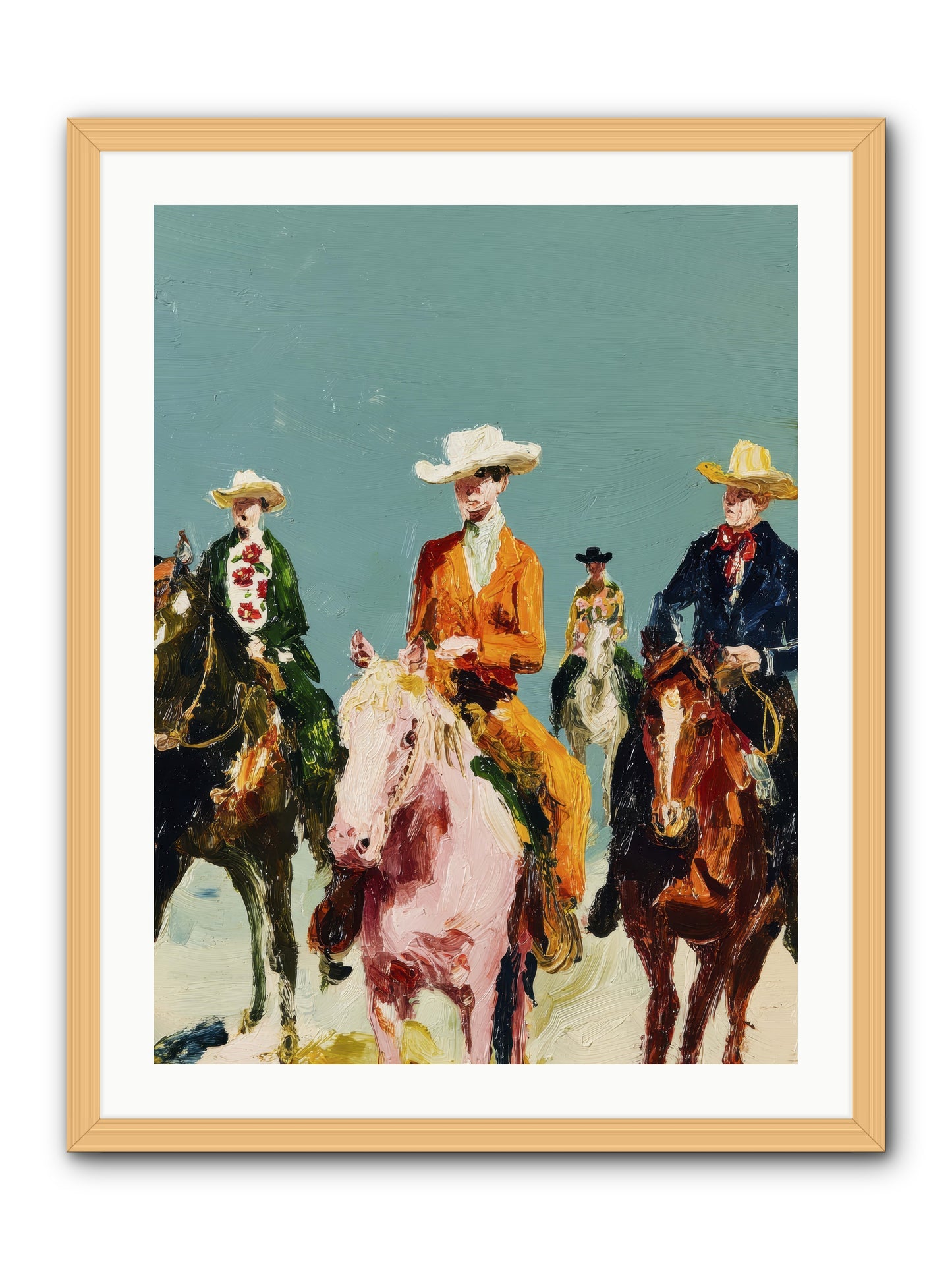 The Rhythm We Don't Name -- Framed Print - Natural 24x32